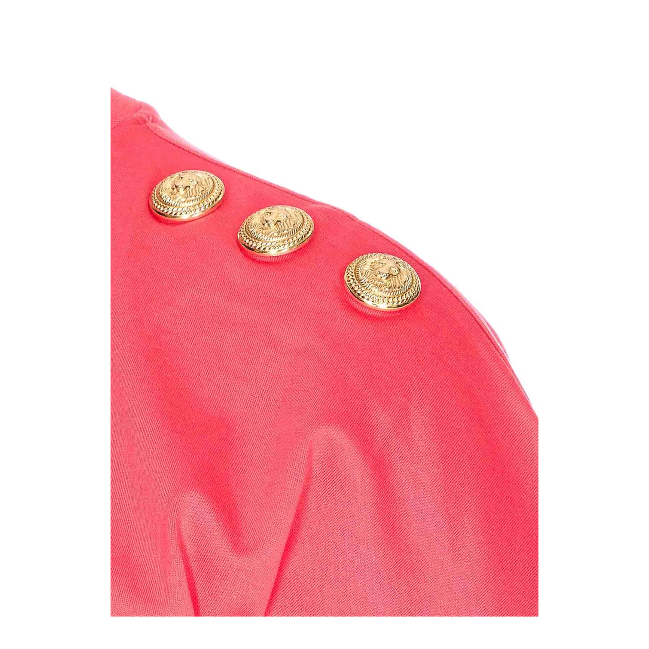 3 Buttons Draped T-Shirt - Image 3