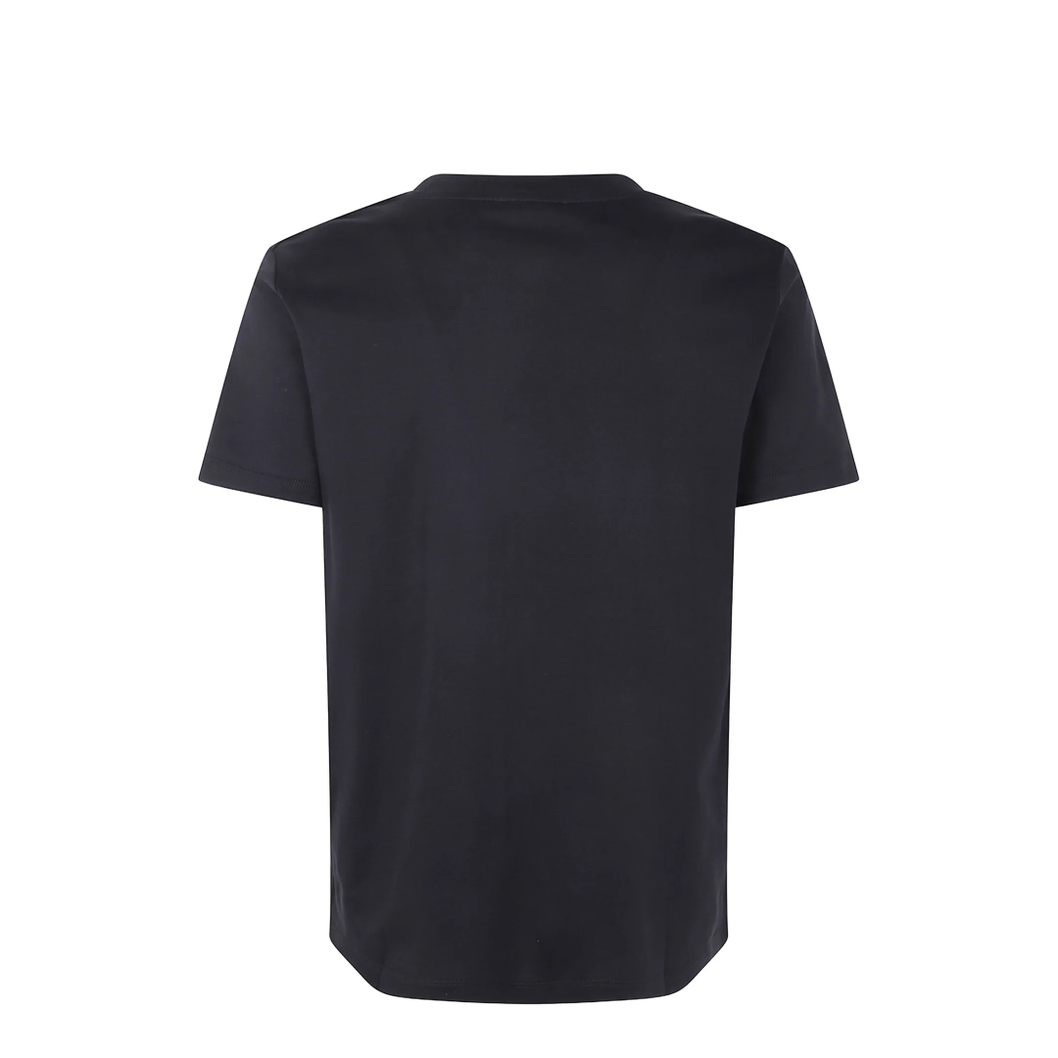 3 Buttons Printed T-Shirt Black - Image 2