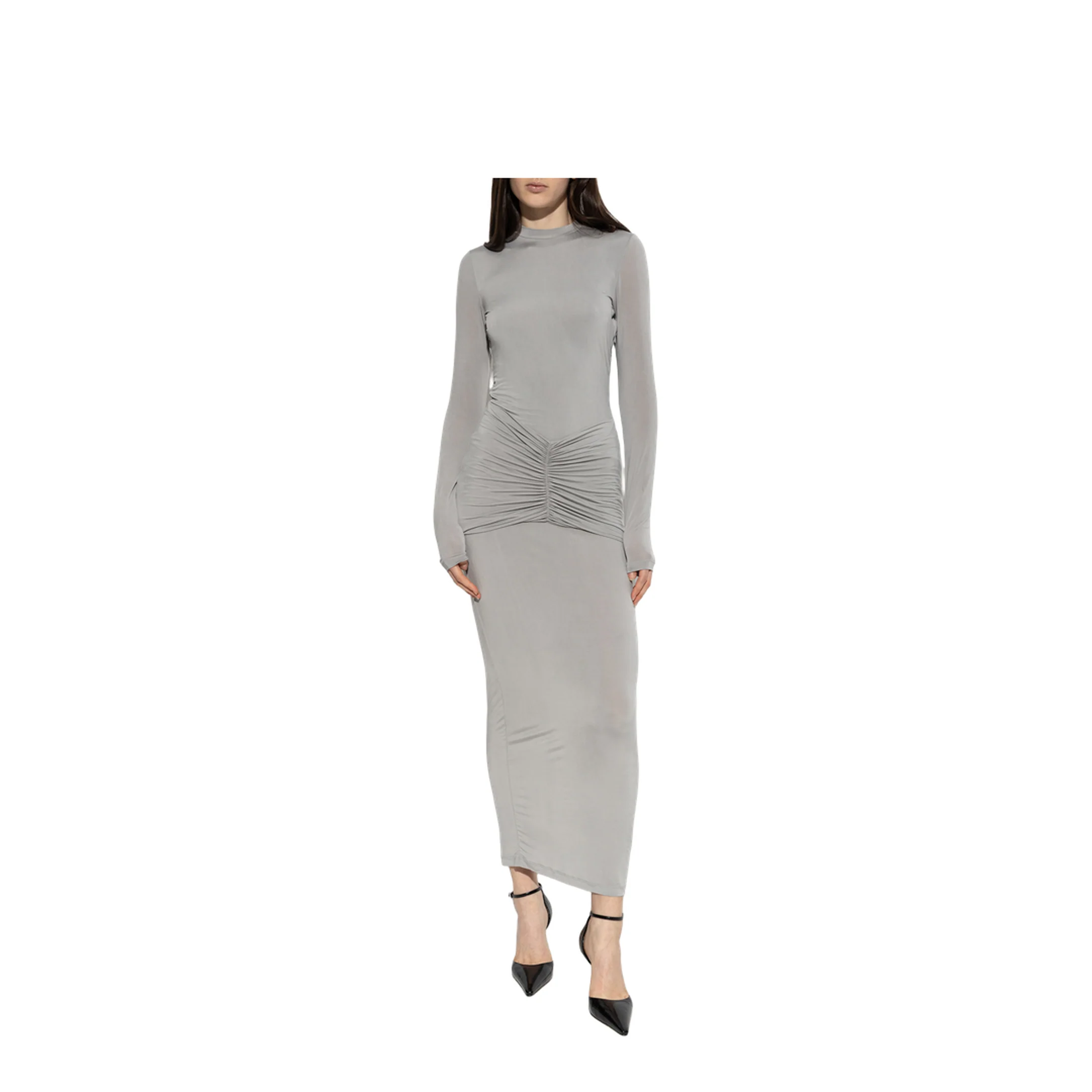 Backless Dress Grey - Image 3