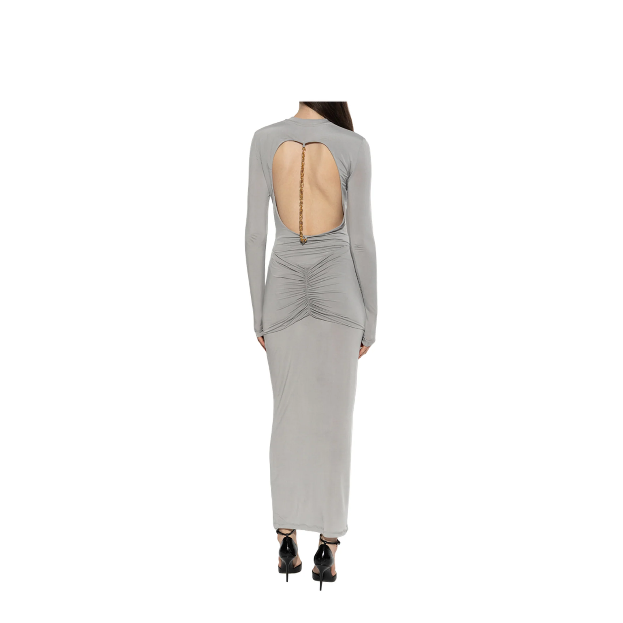 Backless Dress Grey - Image 4