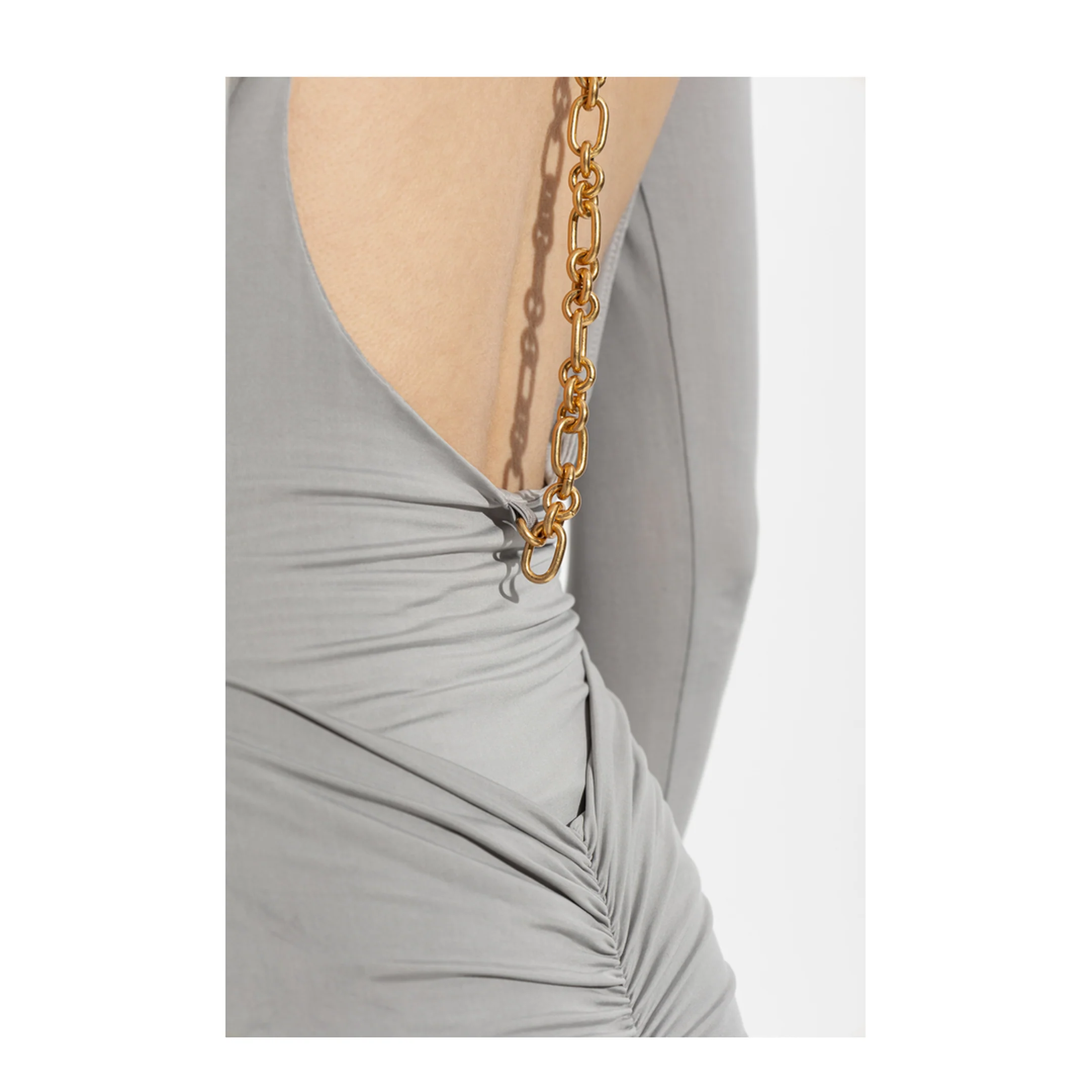 Backless Dress Grey - Image 5