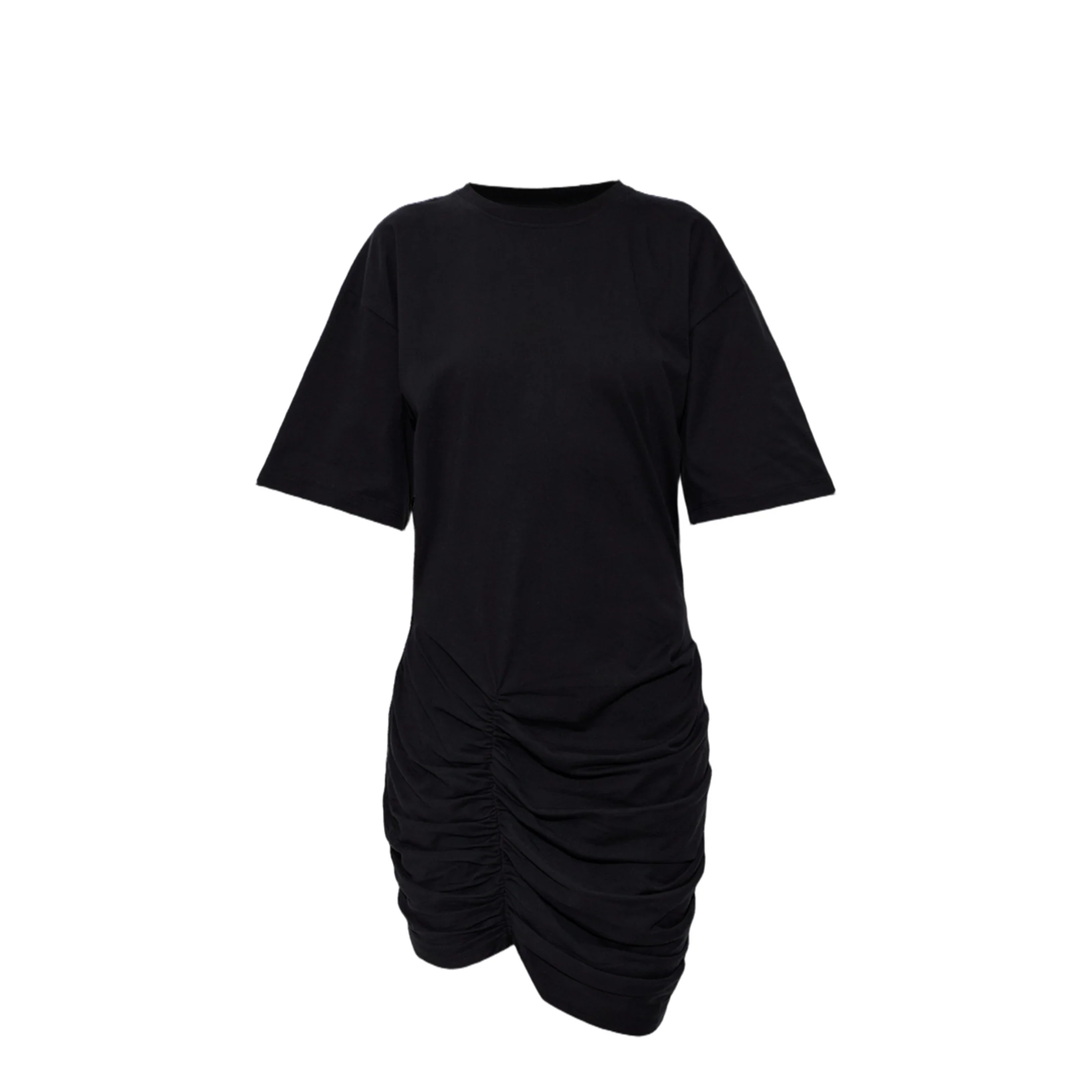 Ruched Detail T-Shirt Dress Black - Image 3