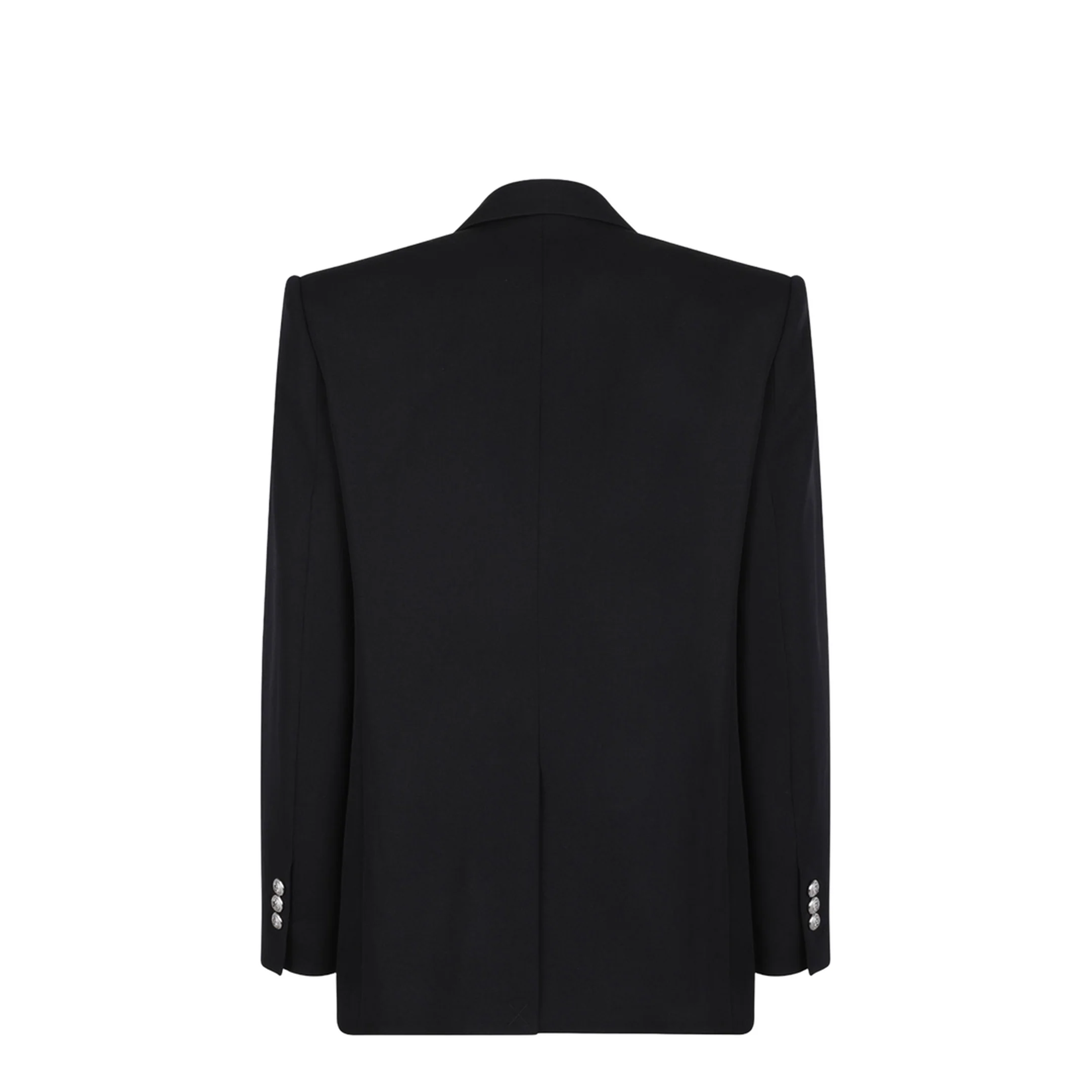 Black Virgin Wool Blazer - Image 2