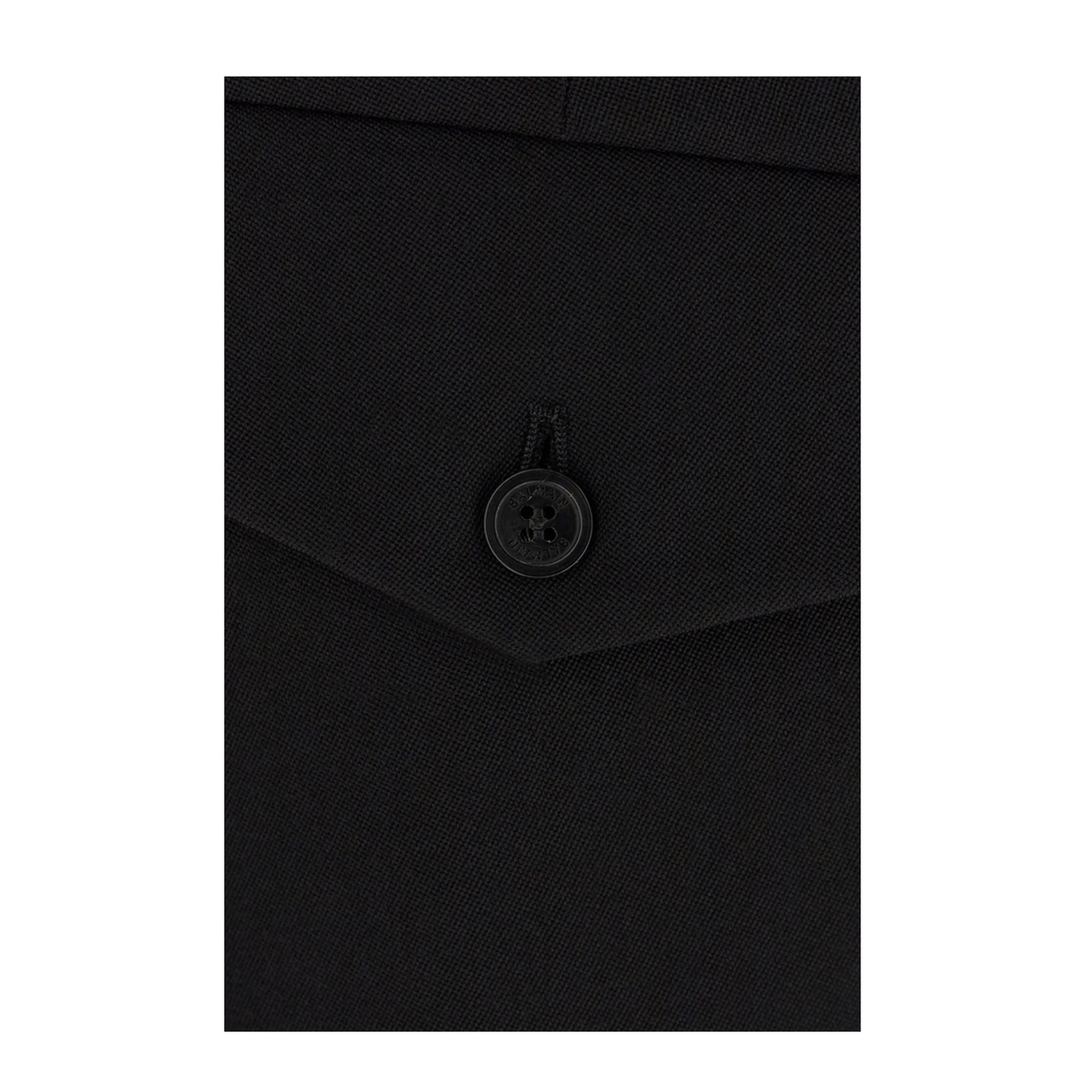 Pleated Gabardine Shorts - Black - Image 3