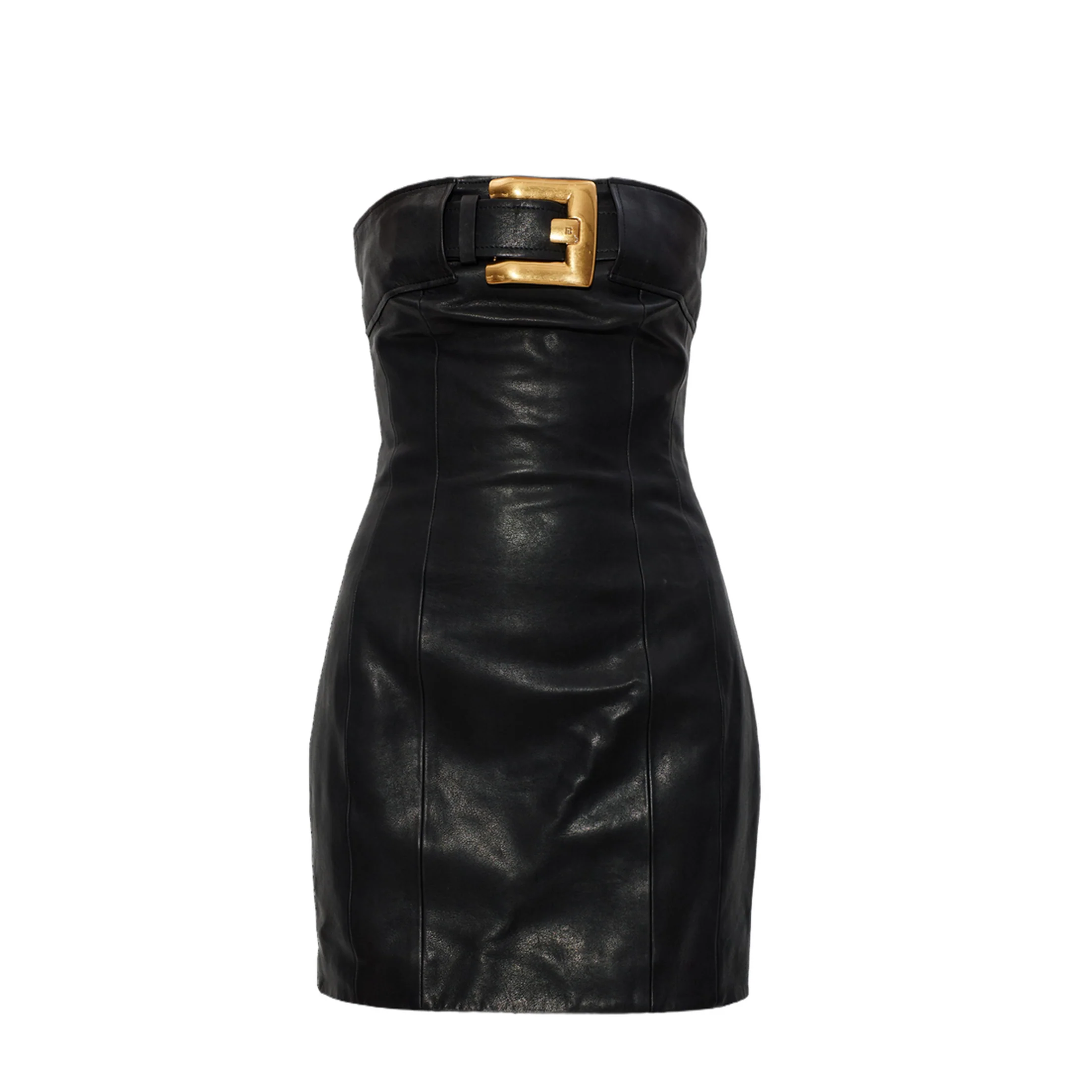 Bustier Dress with Belt Detail - Image 2