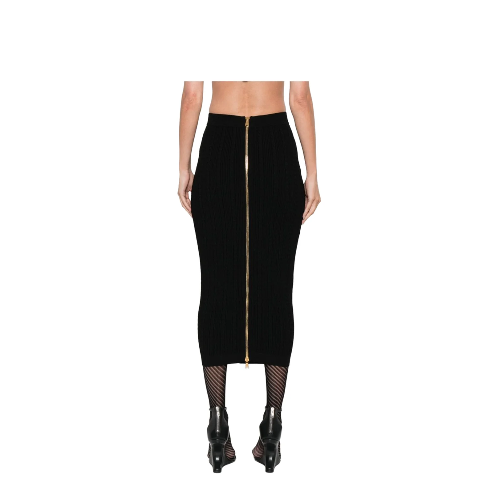 Buttoned Long Skirt - Image 3