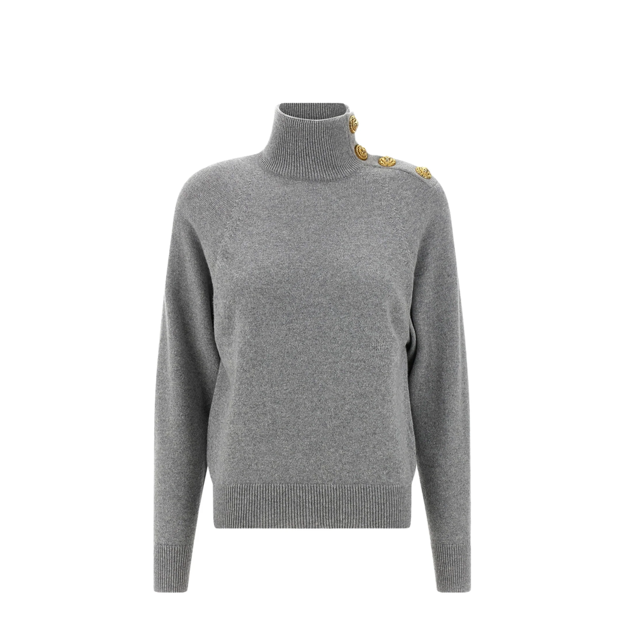Cashmere Wool Sweater Grey - Image 5