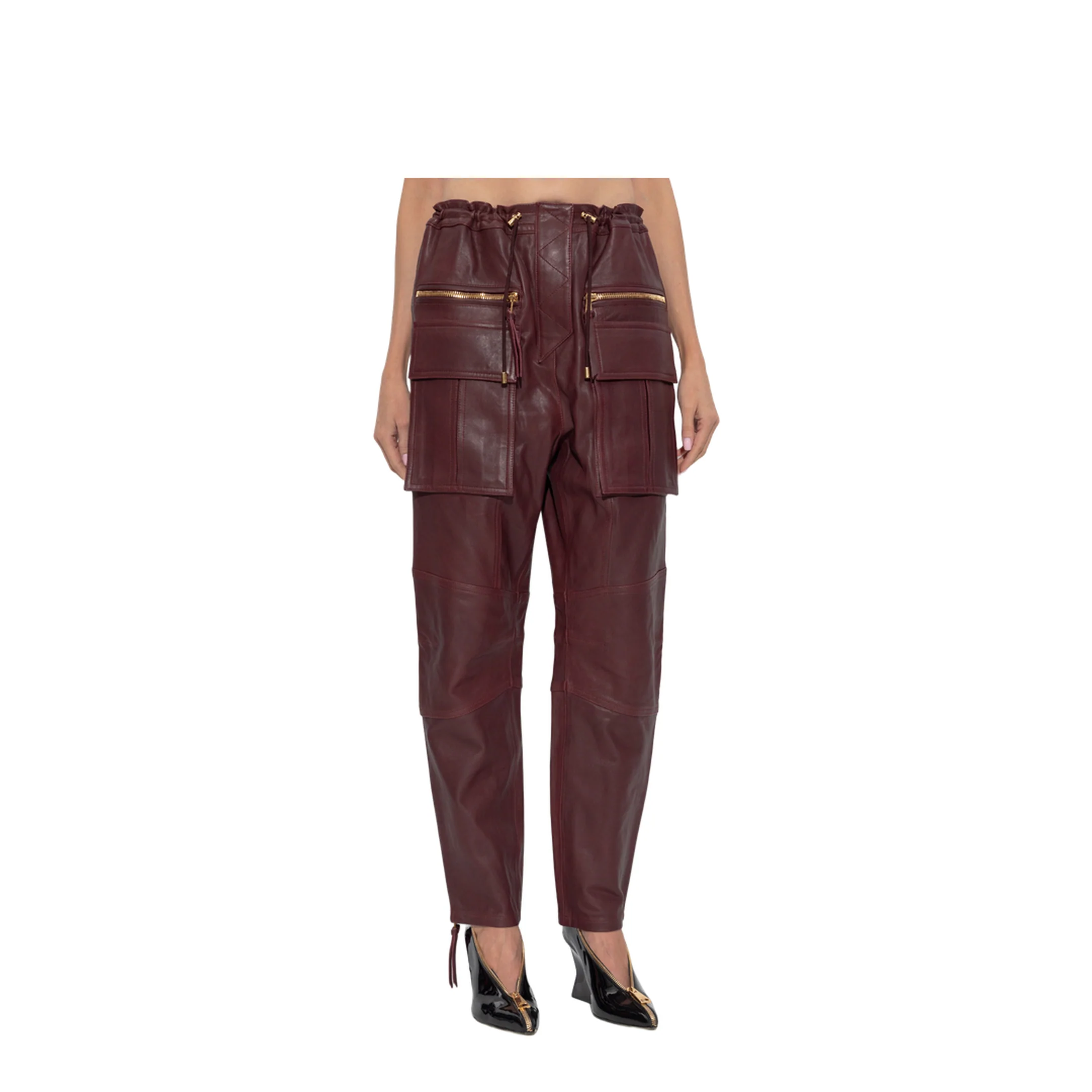 Lambskin Cargo Pants Leather - Image 3