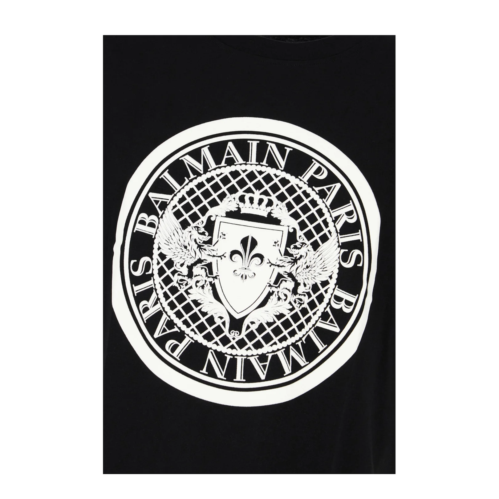 Coin Flock T-Shirt, Regular Fit Black - Image 3