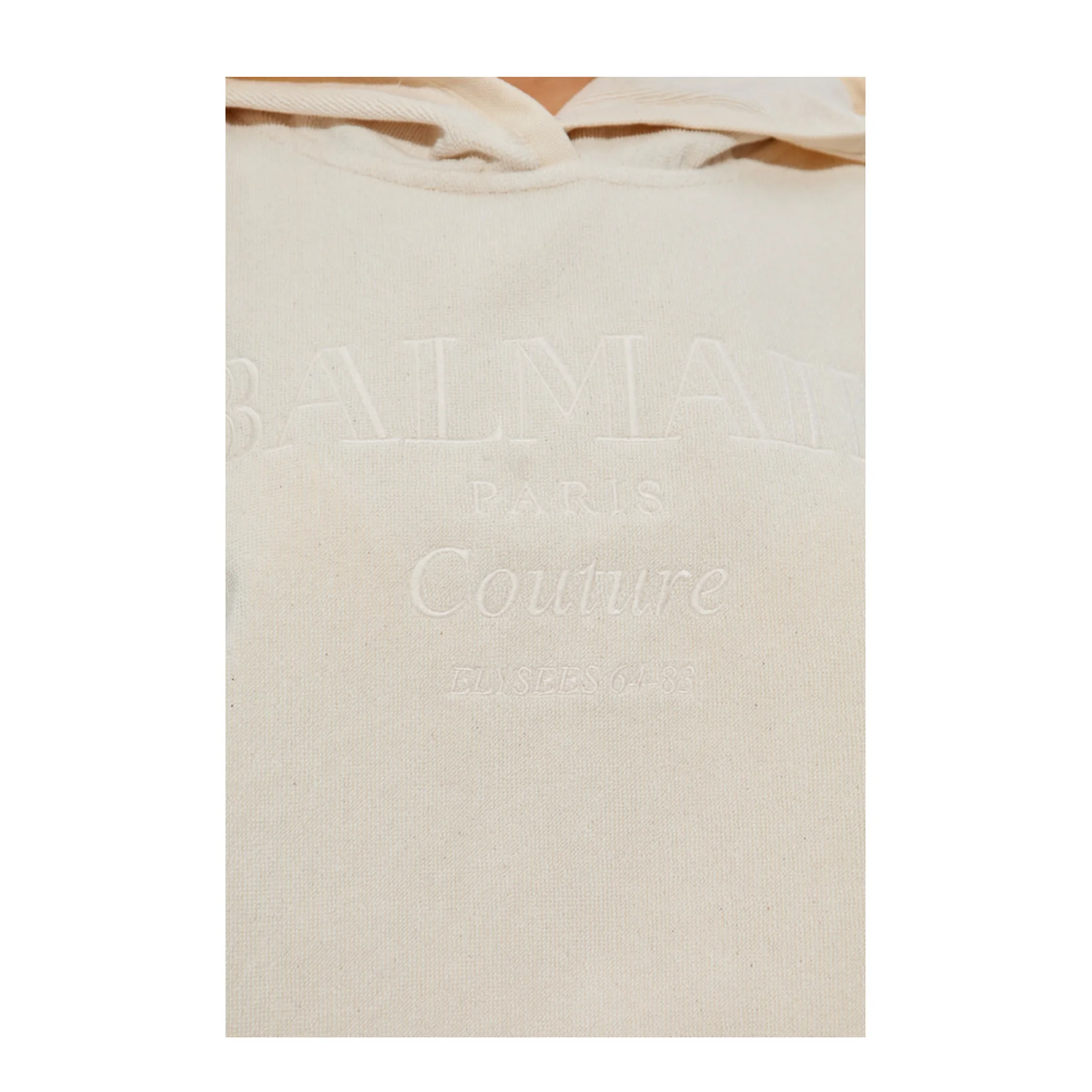 Cotton Poncho Crop Cream - Image 4