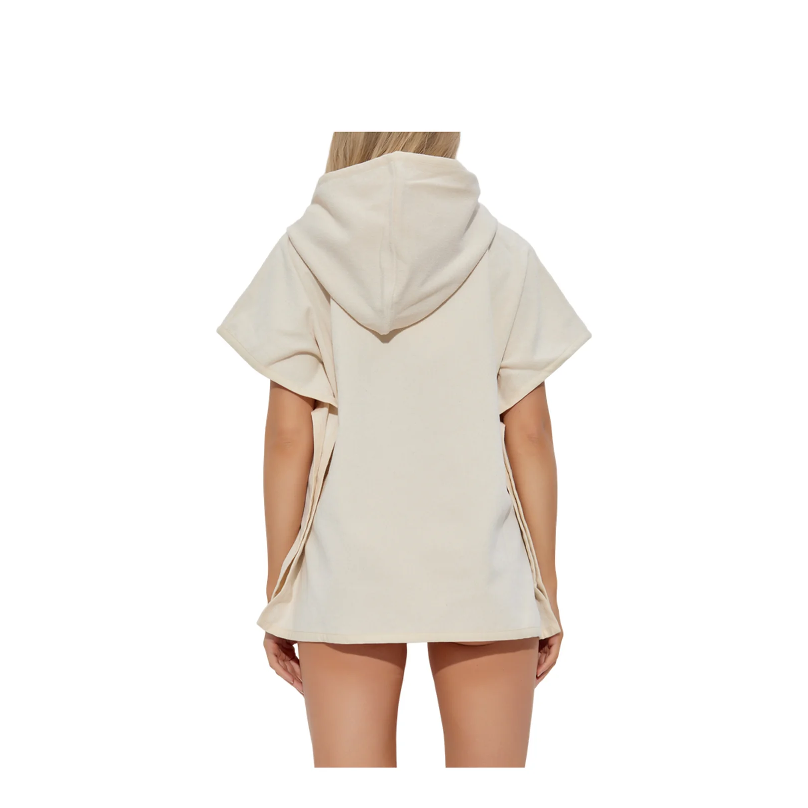 Cotton Poncho Cream - Image 3