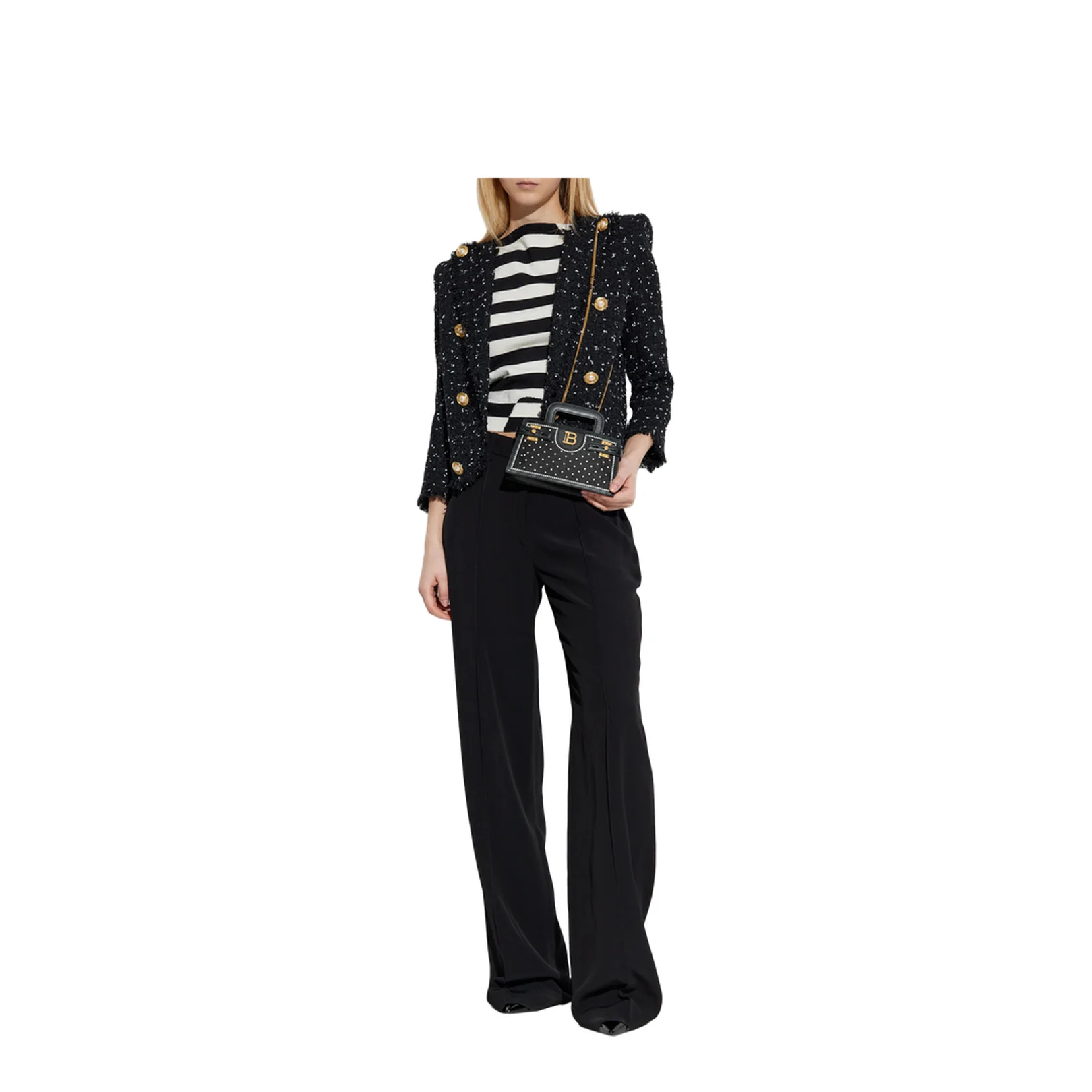 Crepe Straight-Leg Tailored Trousers - Image 2