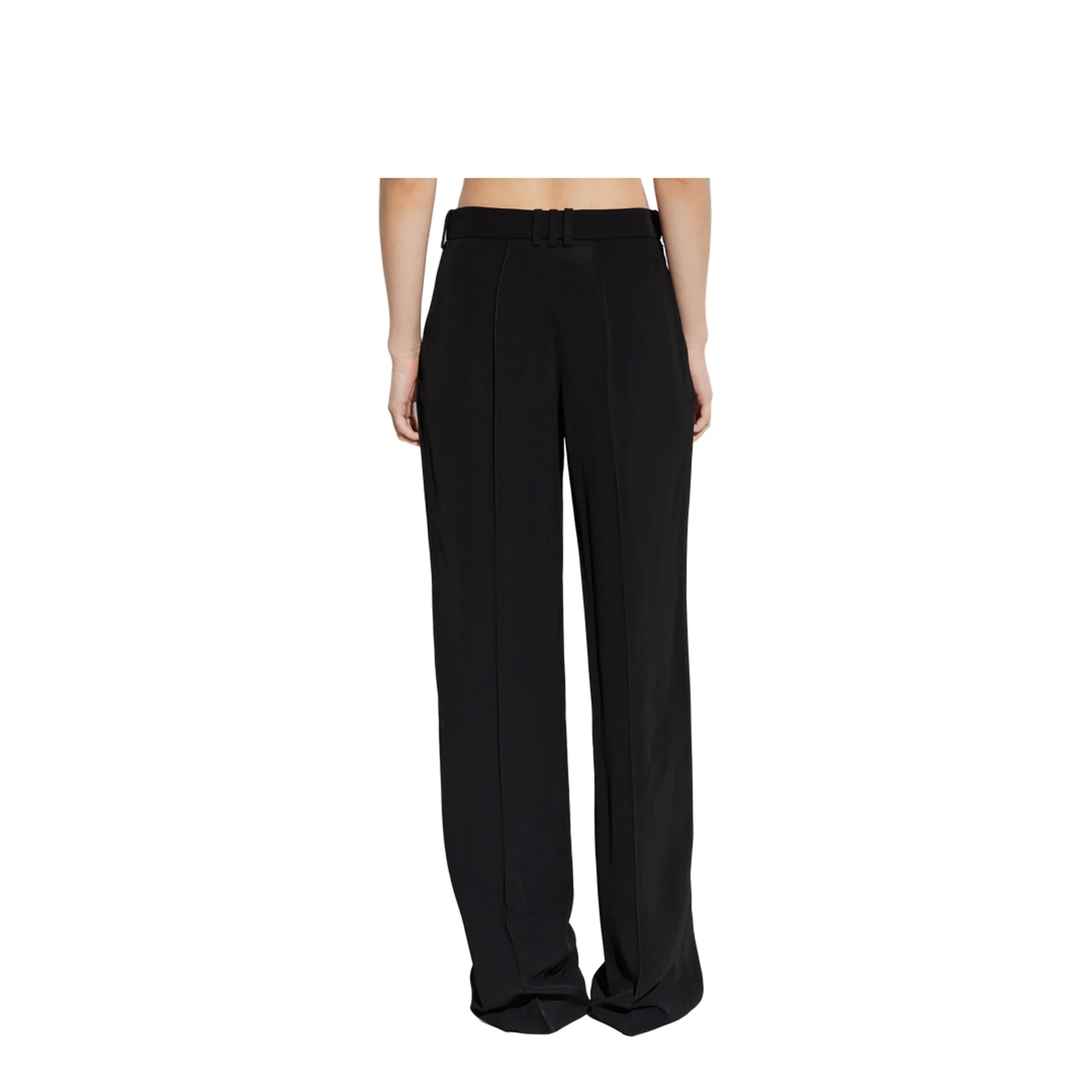 Crepe Straight-Leg Tailored Trousers - Image 4