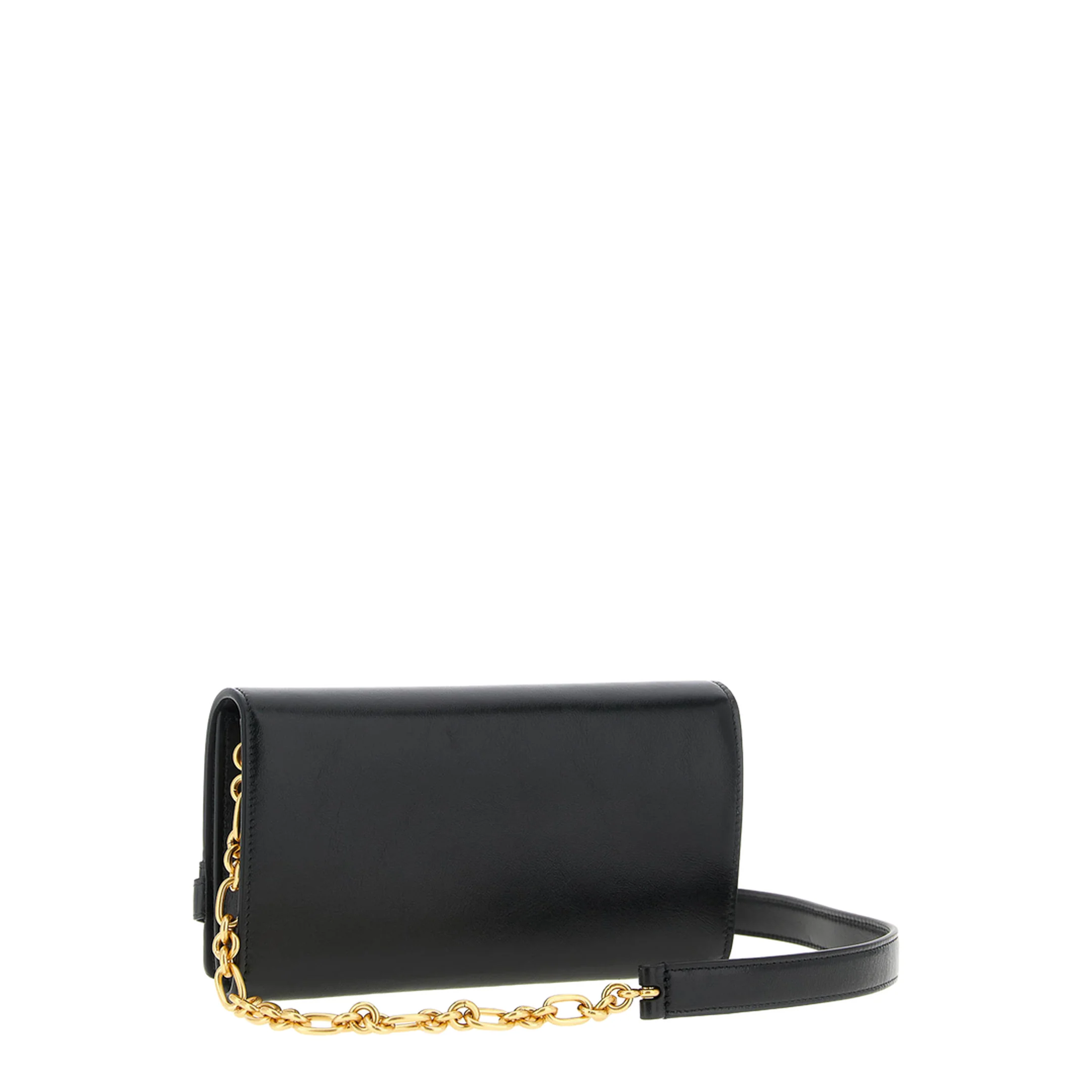 Crinkled Leather Wallet with Shuffle Chain - Image 2