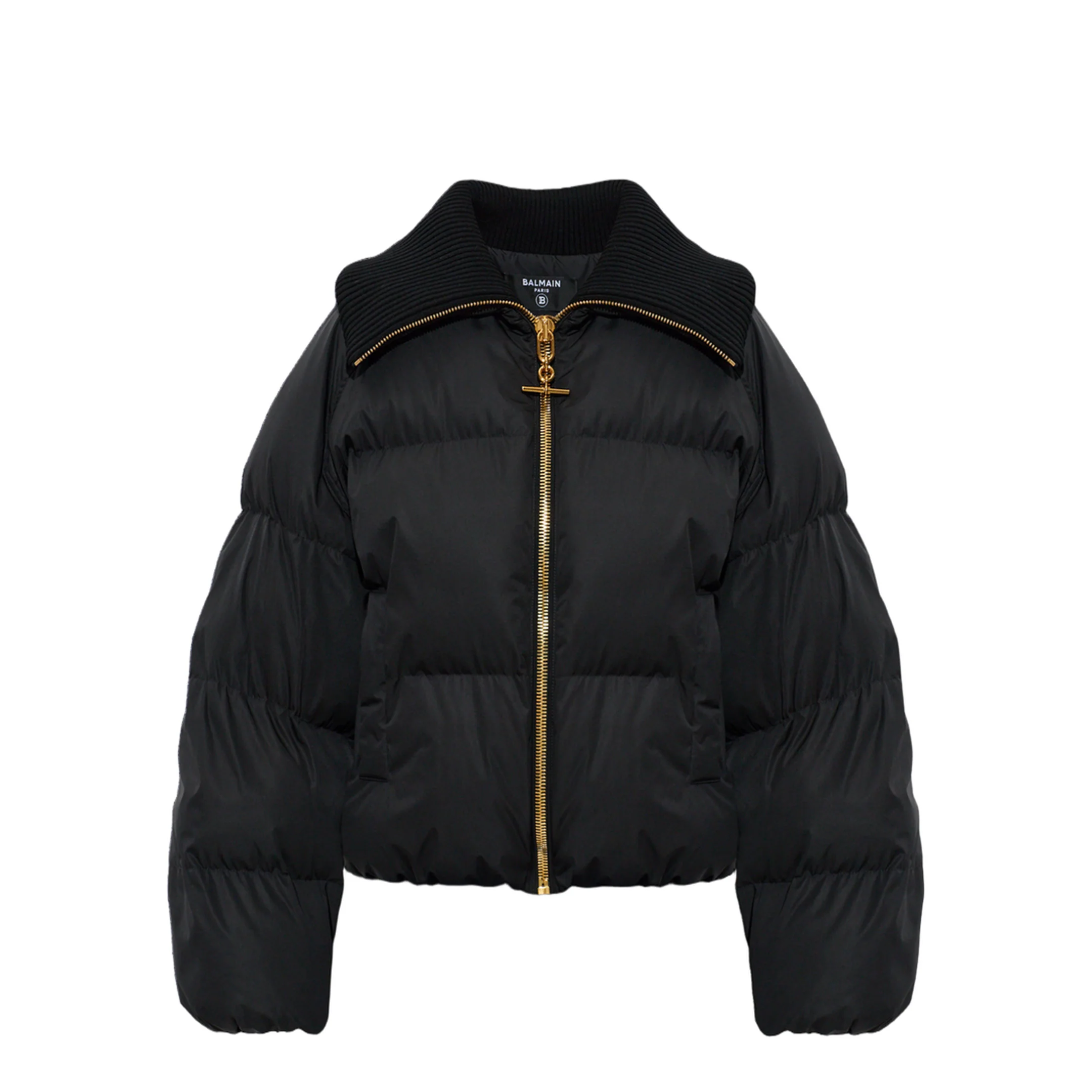 Cropped Oversized Padded Jacket - Image 3