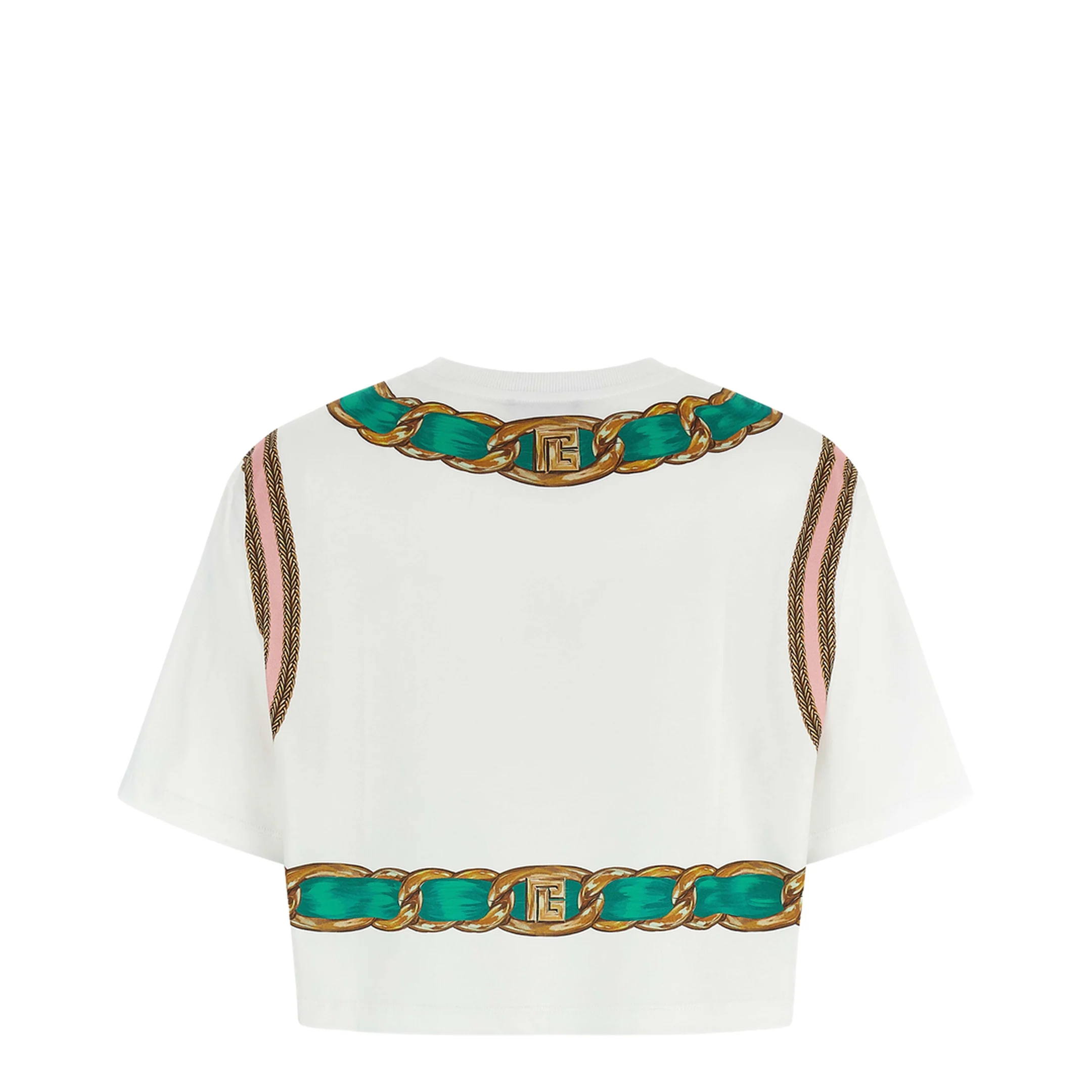 Cropped T-shirt Foulard Print - Image 2