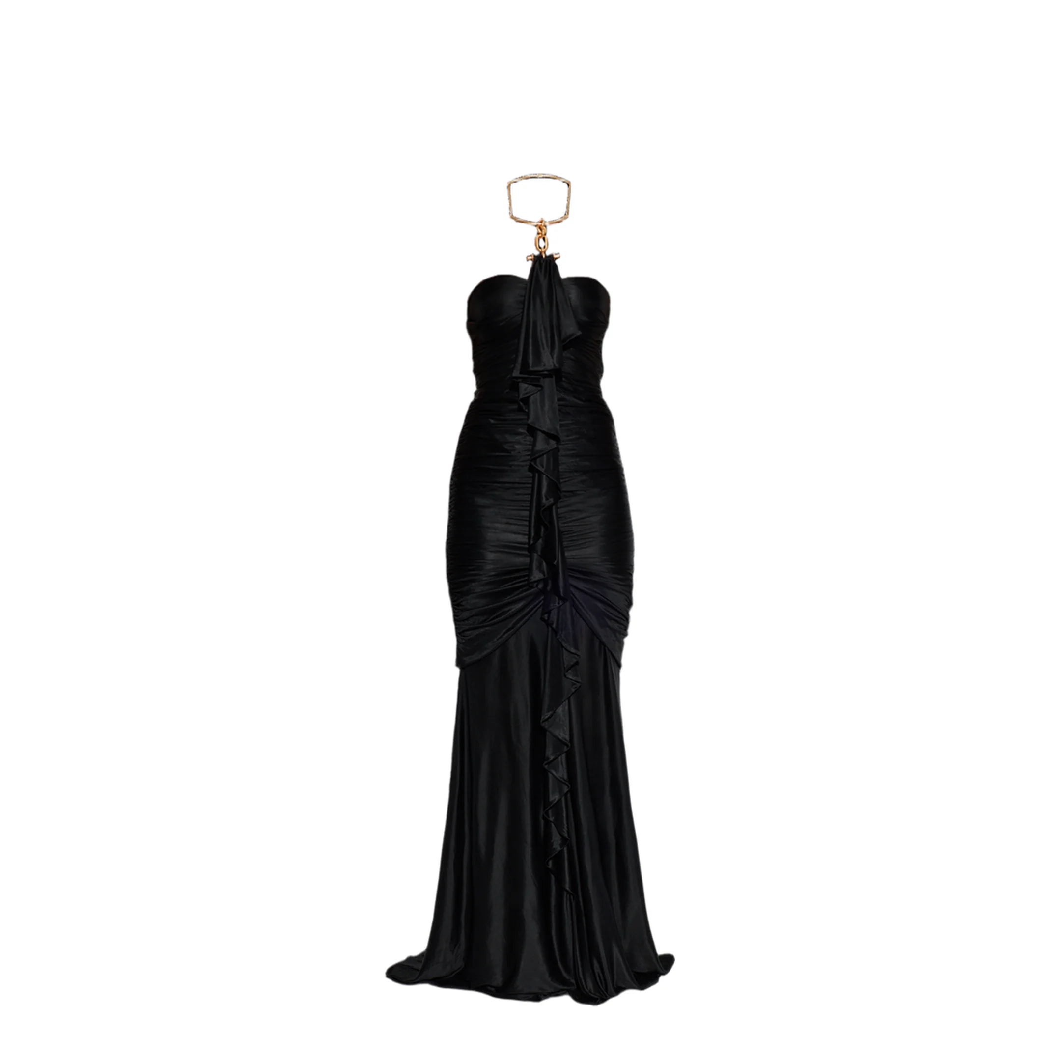 Draped Dress Black - Image 2