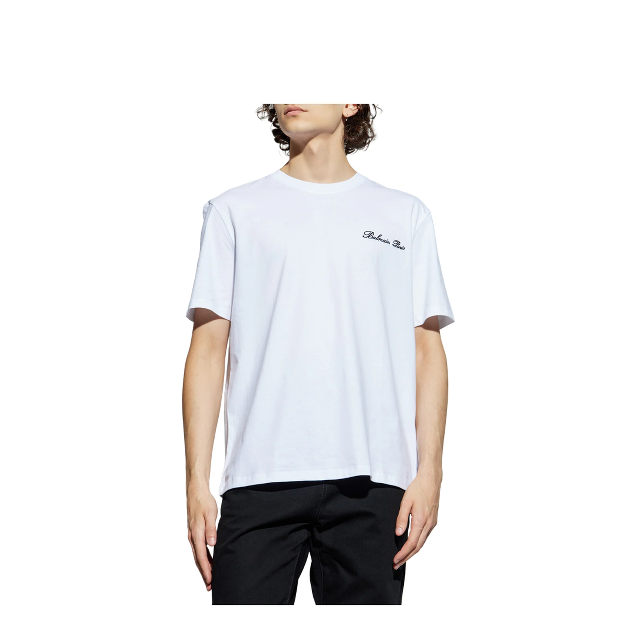 Embroidered Signature T-shirt White - Image 3