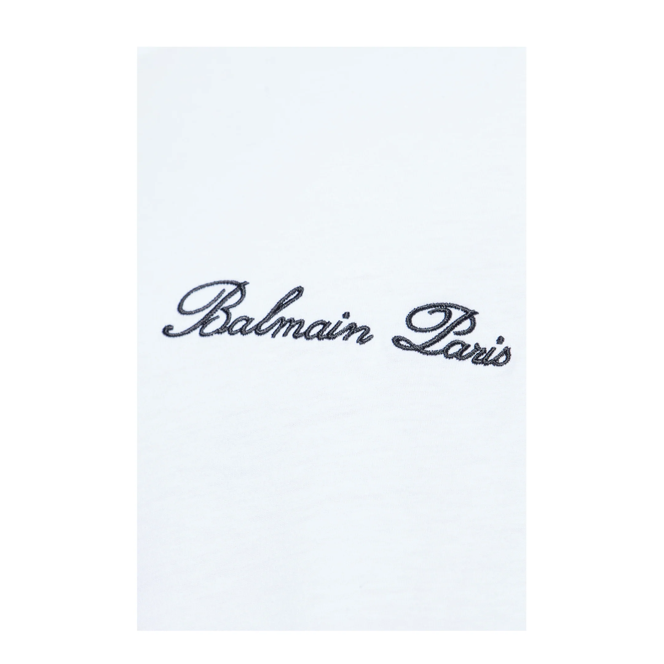 Embroidered Signature T-shirt White - Image 5