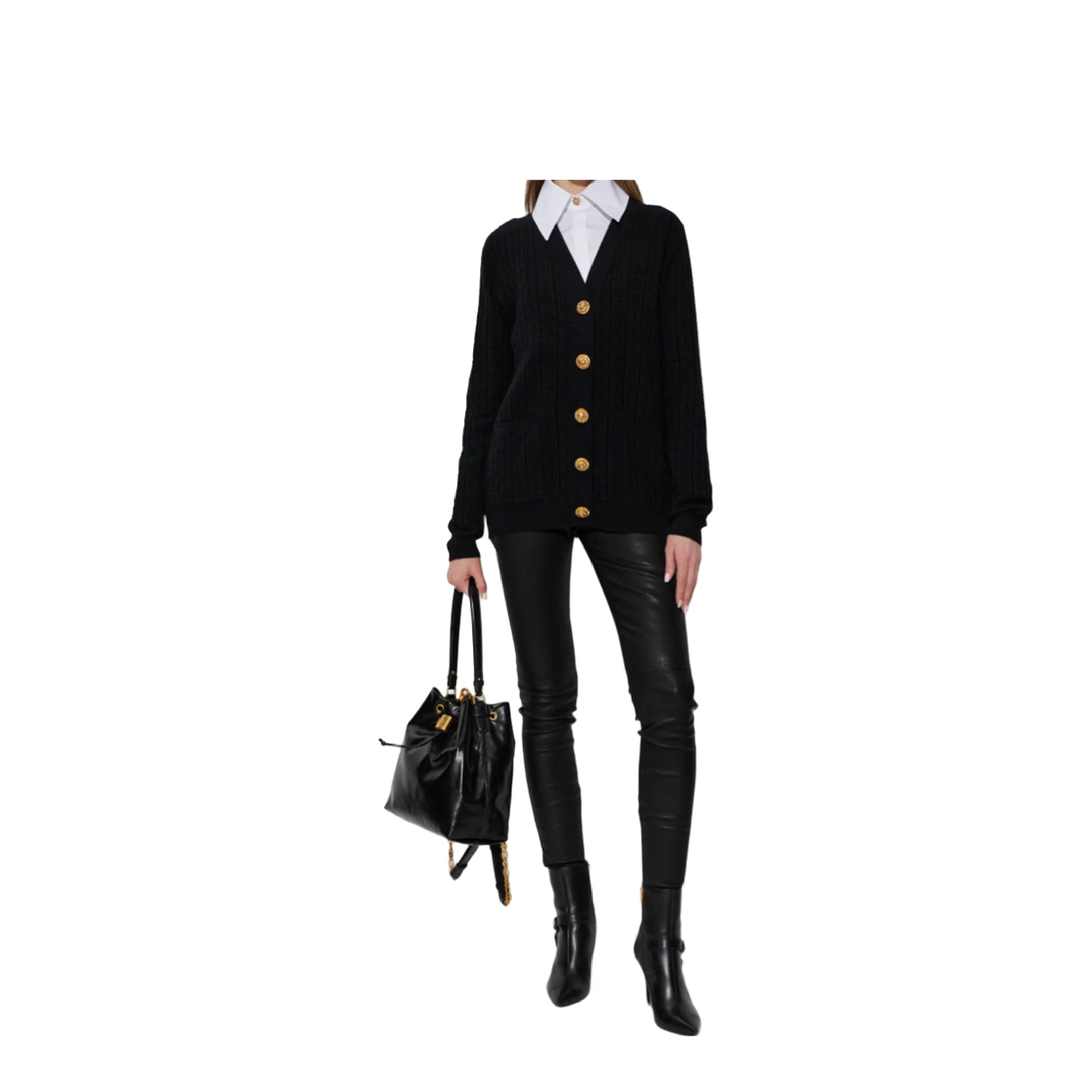 Women's Black Leather Pants - Image 5