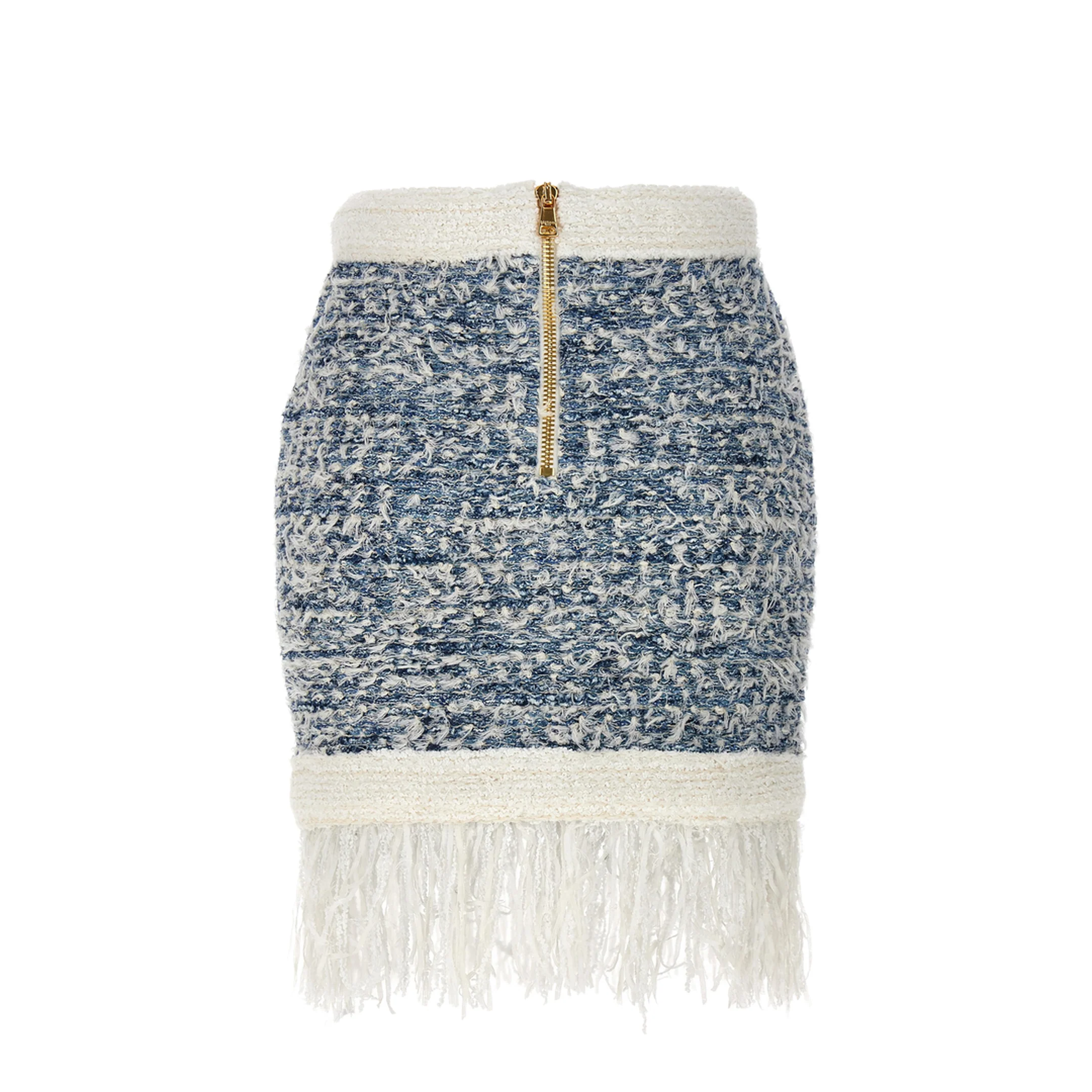 Fringed Tweed Skirt - Image 2