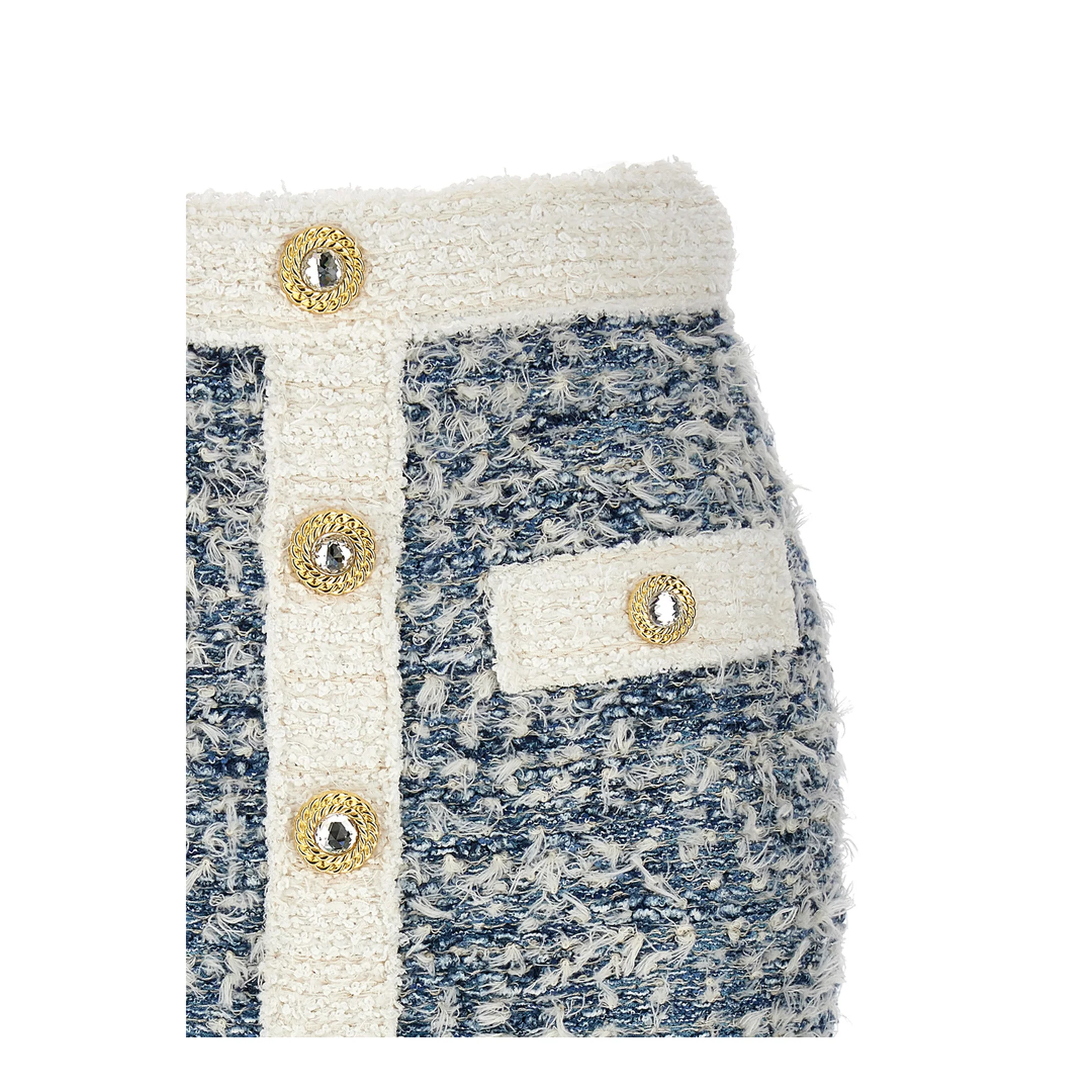 Fringed Tweed Skirt - Image 3