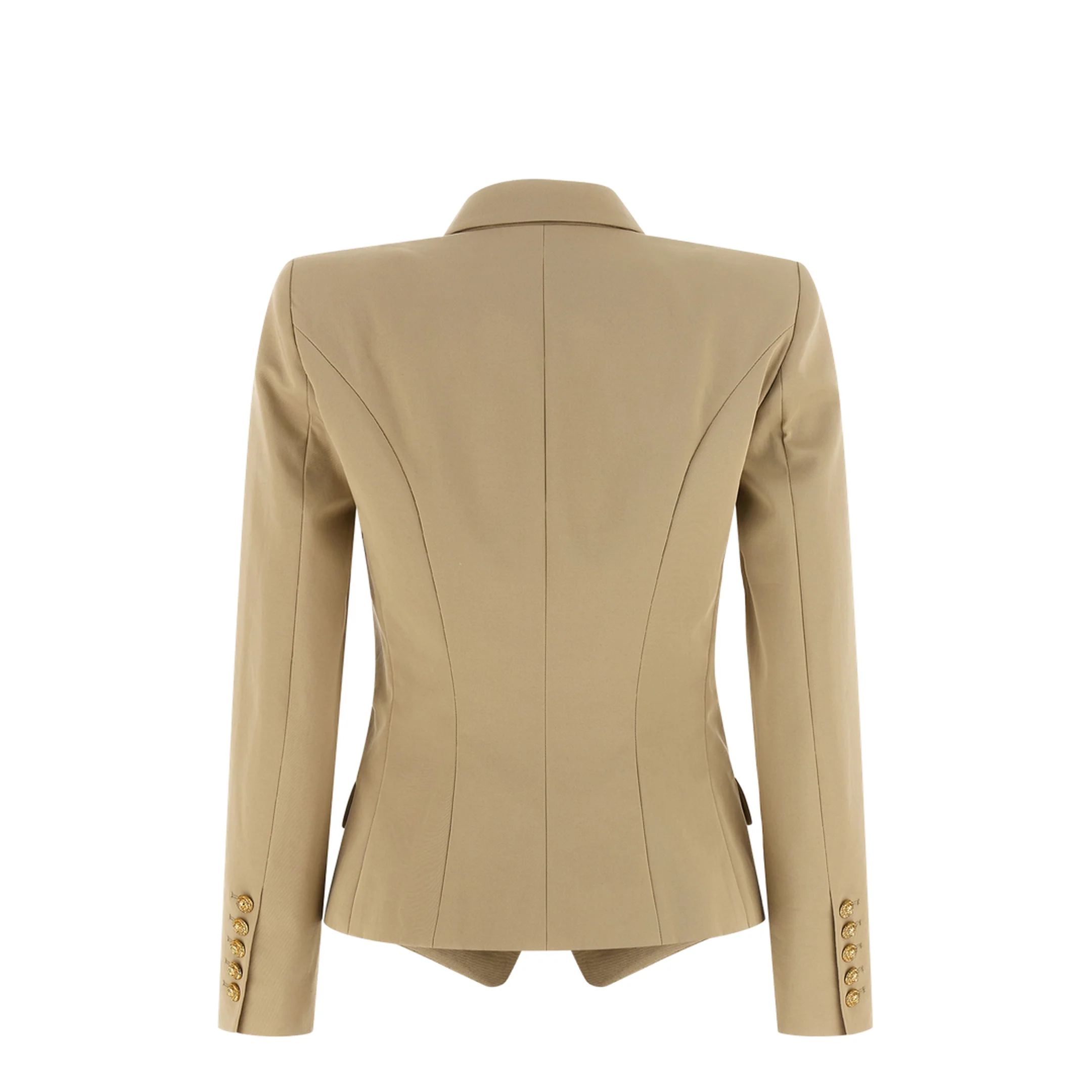 Woman's Double-Breasted Blazer - Beige - Image 2