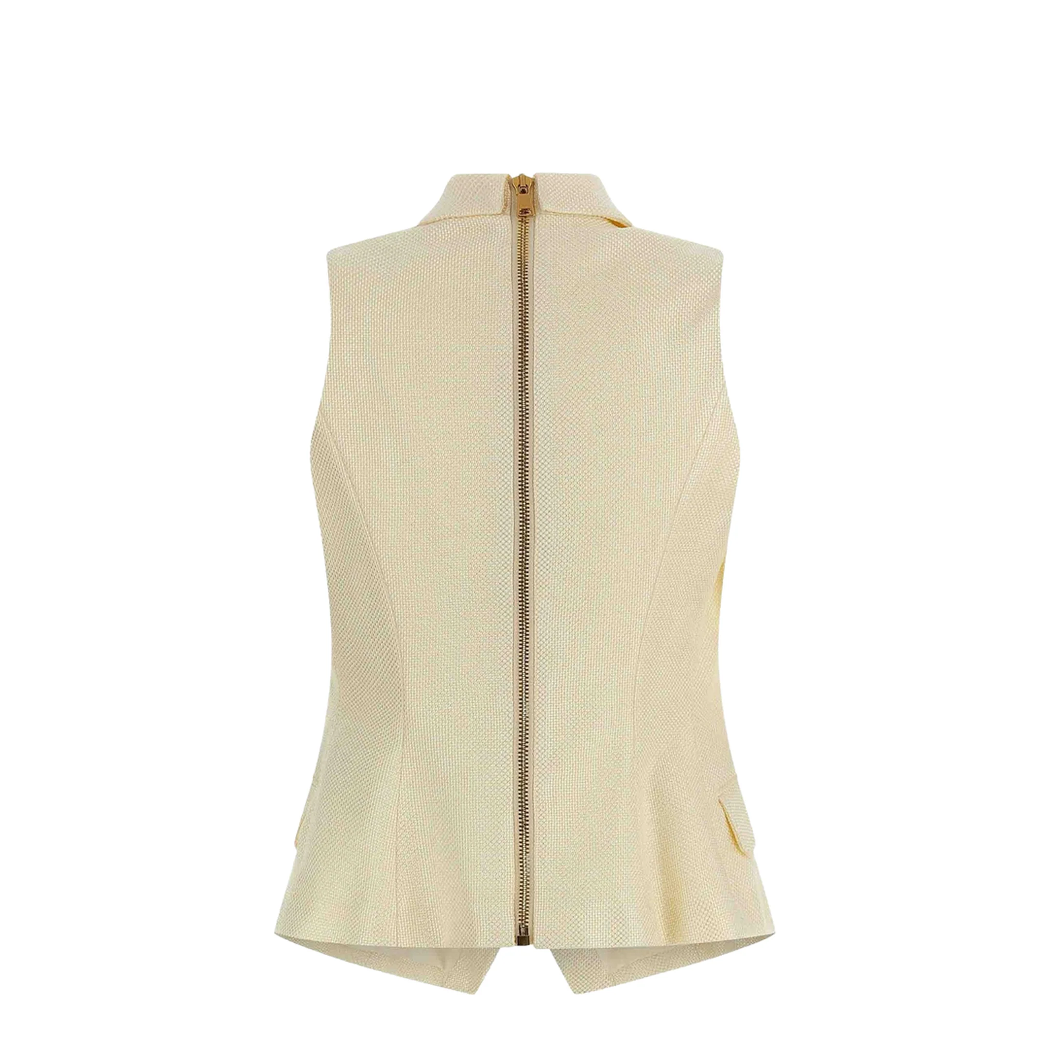Gold and Gold Coin Vest Cream - Image 2