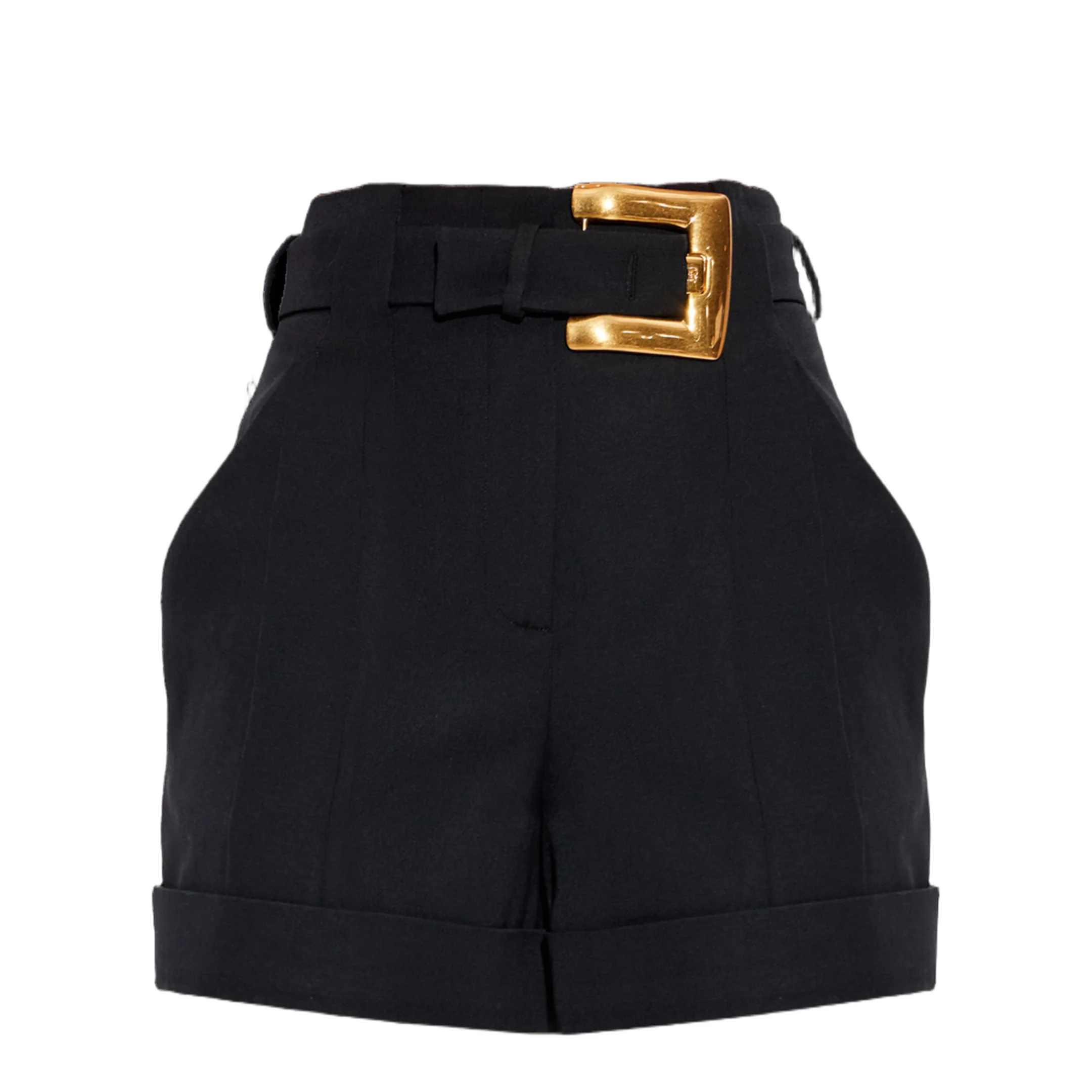 Grain de Poudre Belted Short Black - Image 5