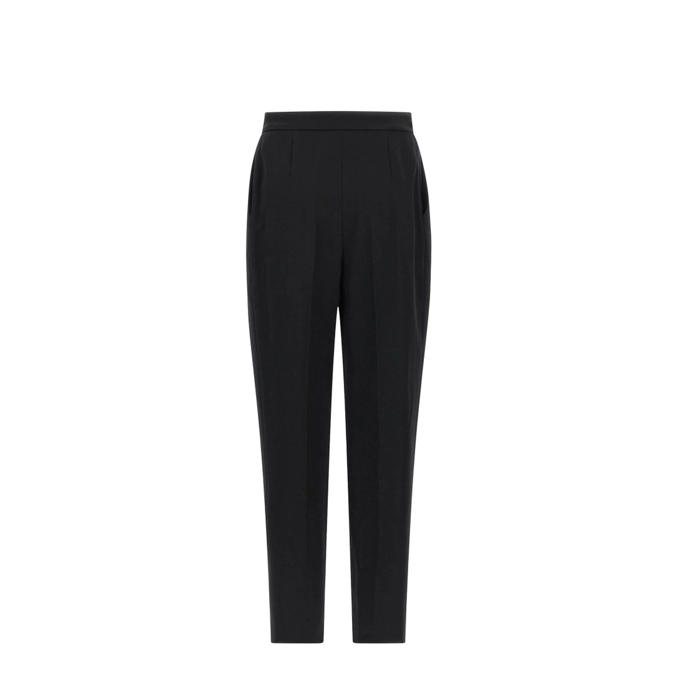 High Waist Tailored Grain De Poudre Pants - Image 2