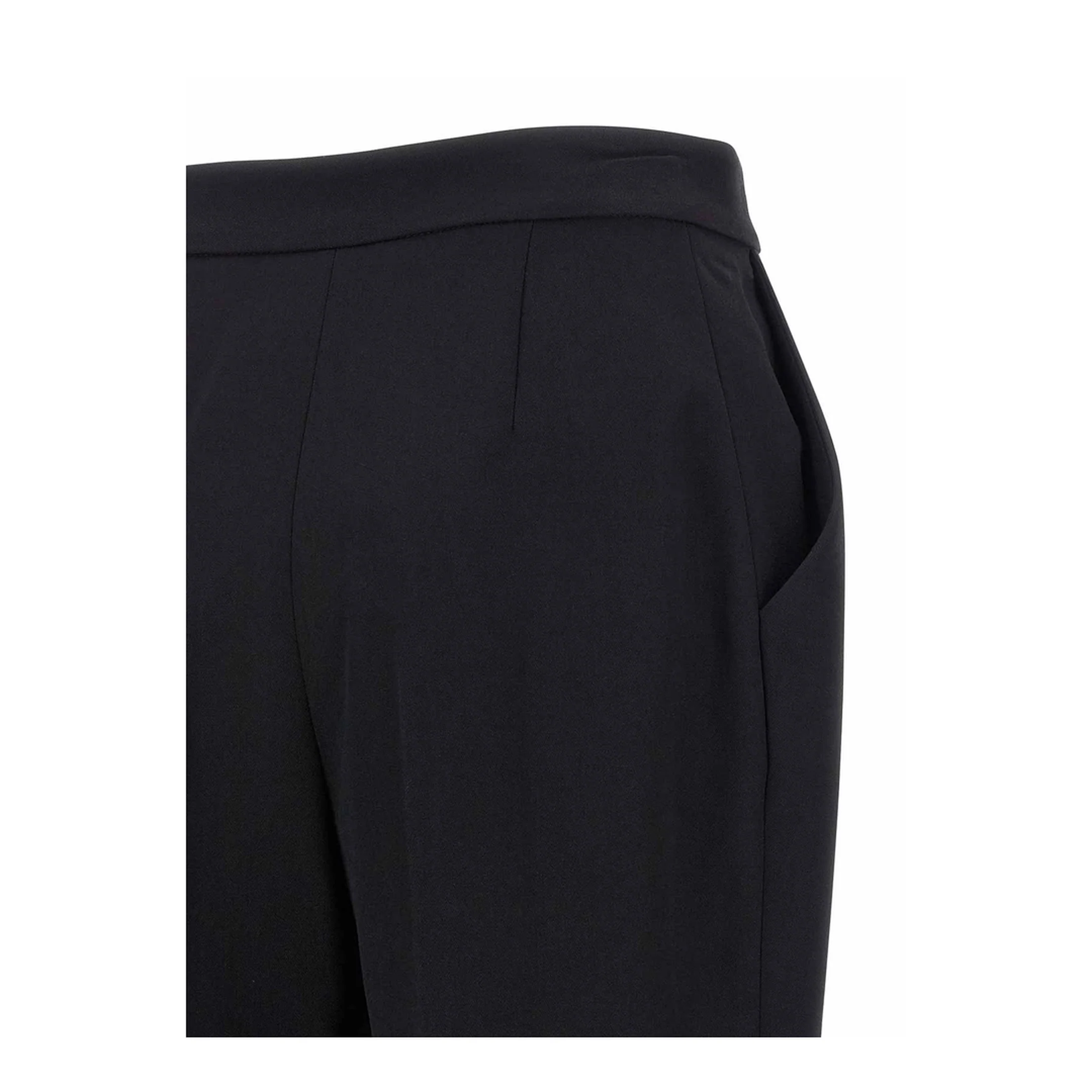 High Waist Tailored Grain De Poudre Pants - Image 4
