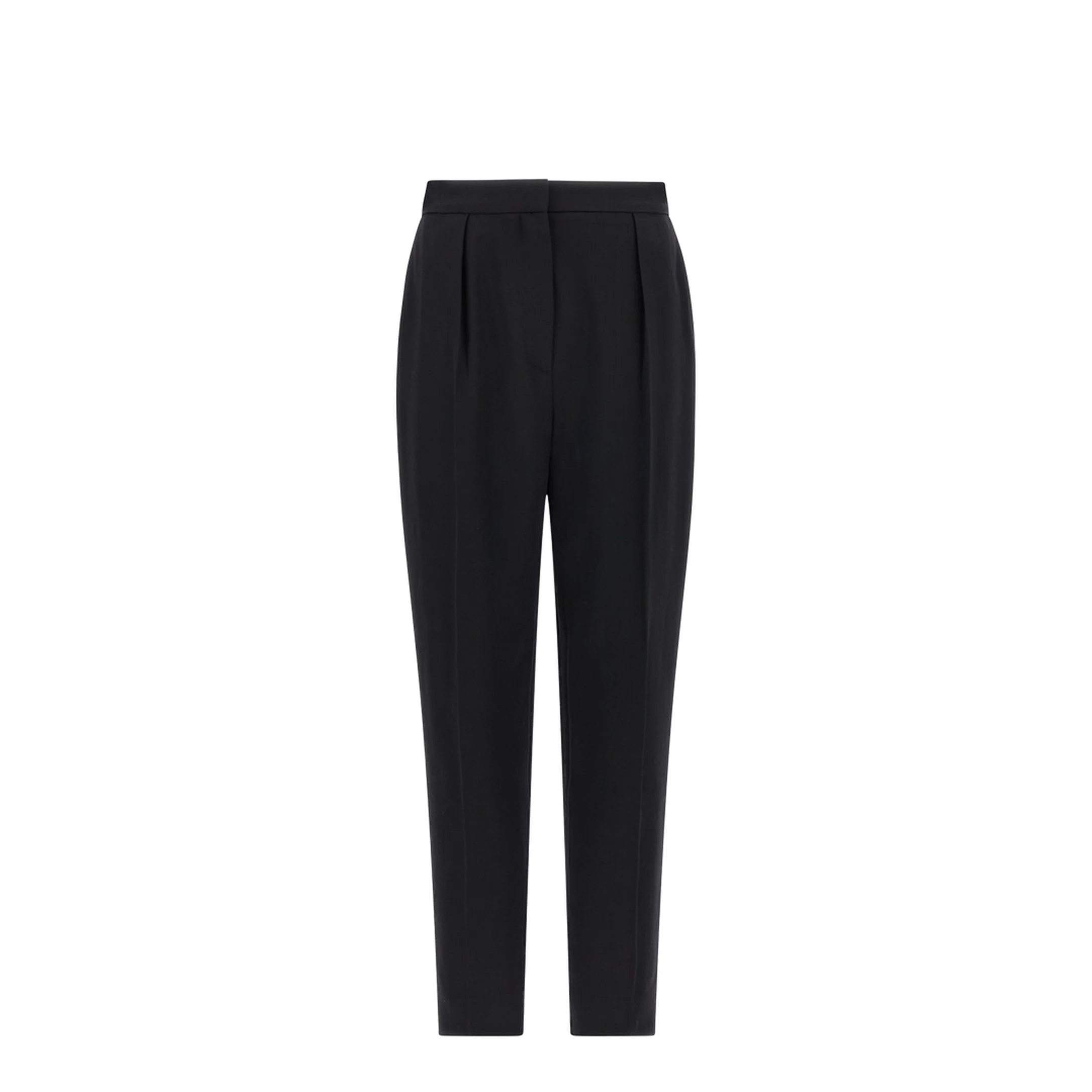 High Waist Tailored Grain De Poudre Pants - Image 5