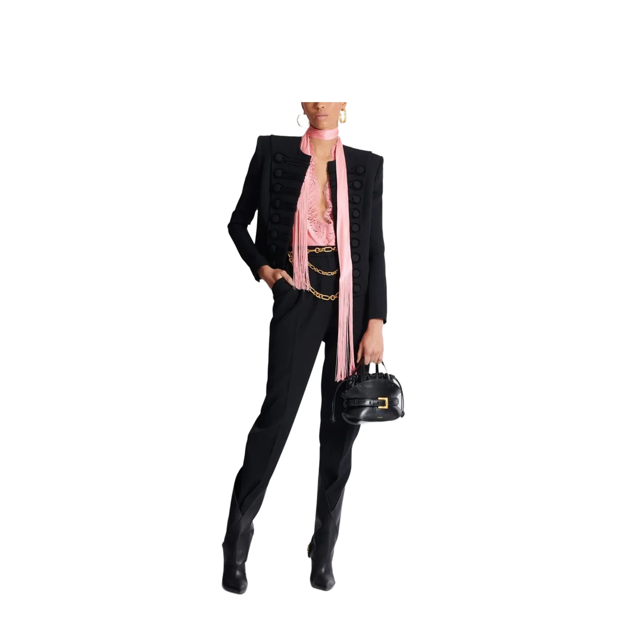 High Waisted Tailored Pants - Image 4
