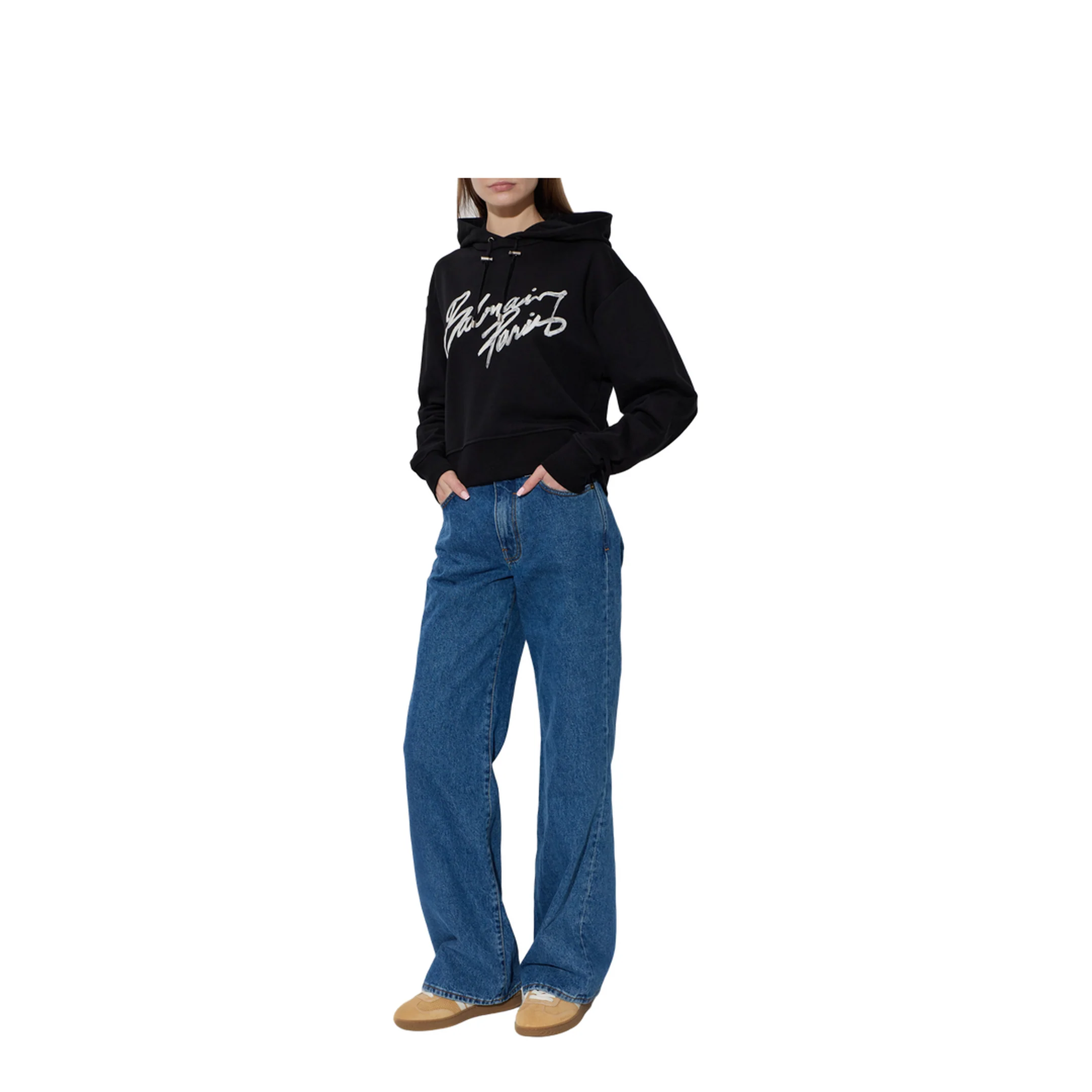 Women's Hoodie Black - Image 2
