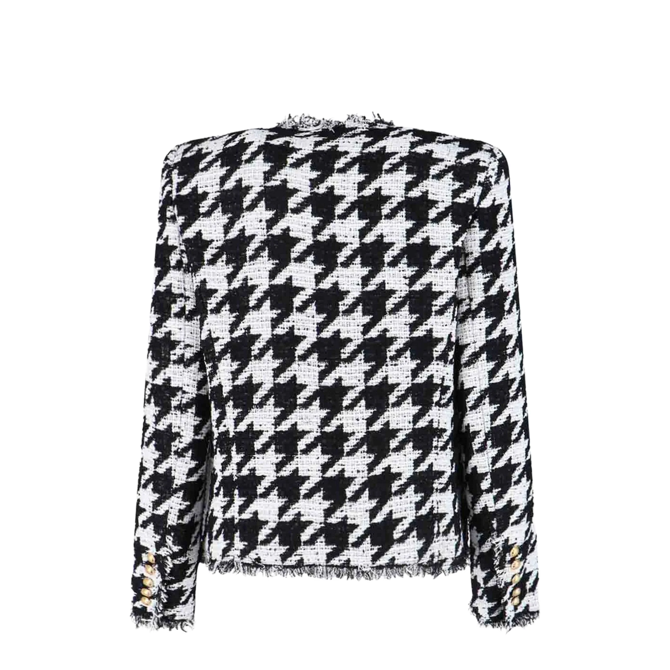 Jacket with Decorative Buttons - Black - Image 2