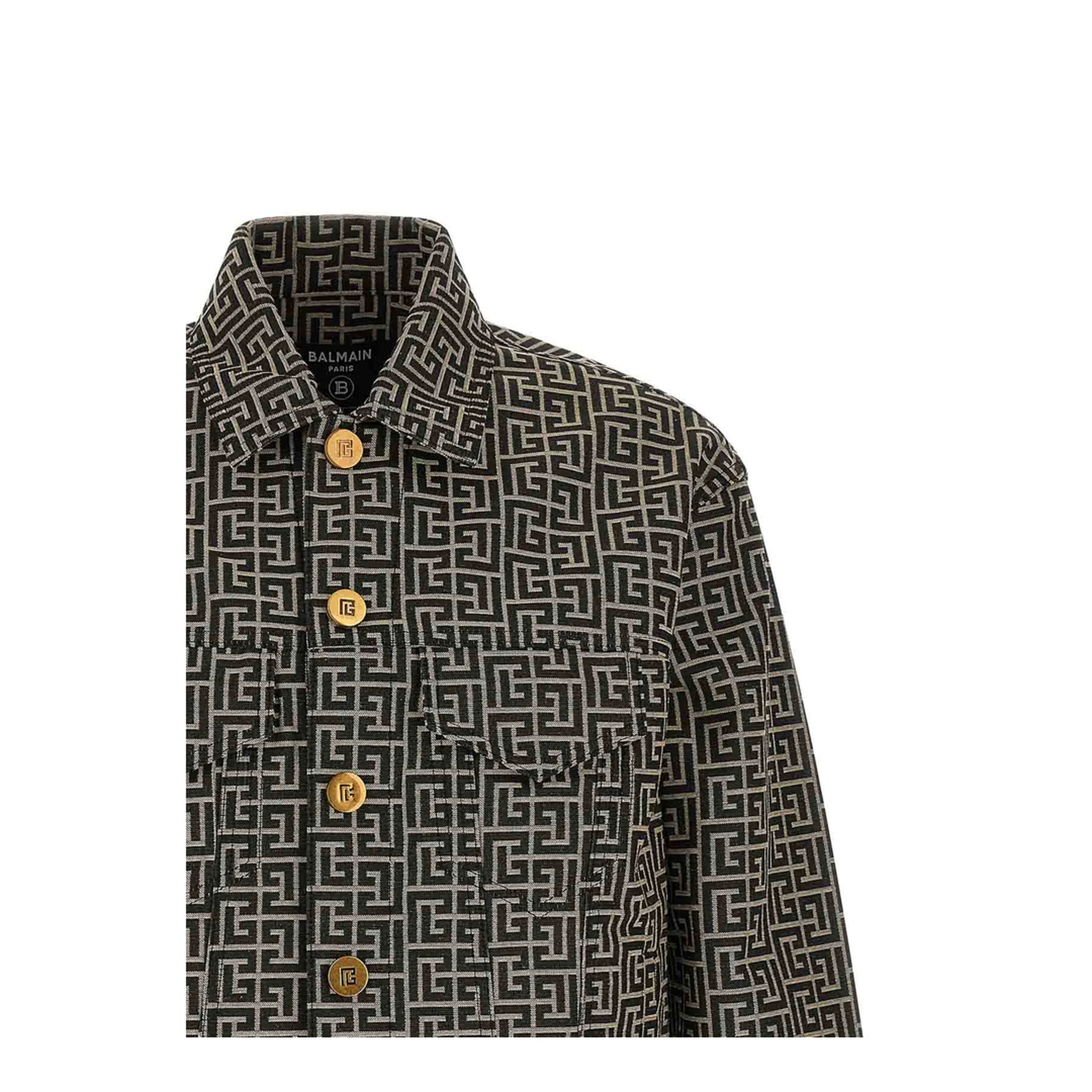 Jacquard Monogram Jacket Black - Image 2