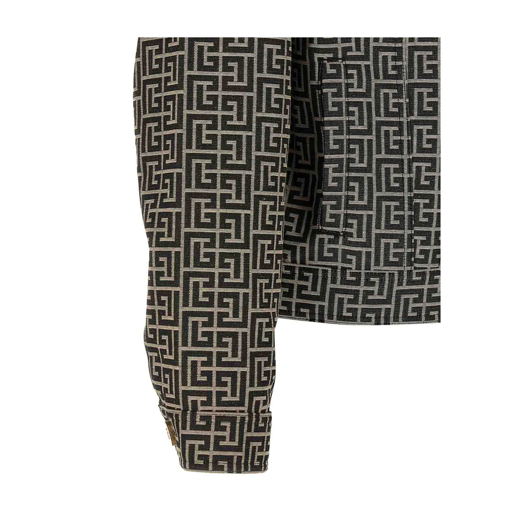 Jacquard Monogram Jacket Black - Image 4