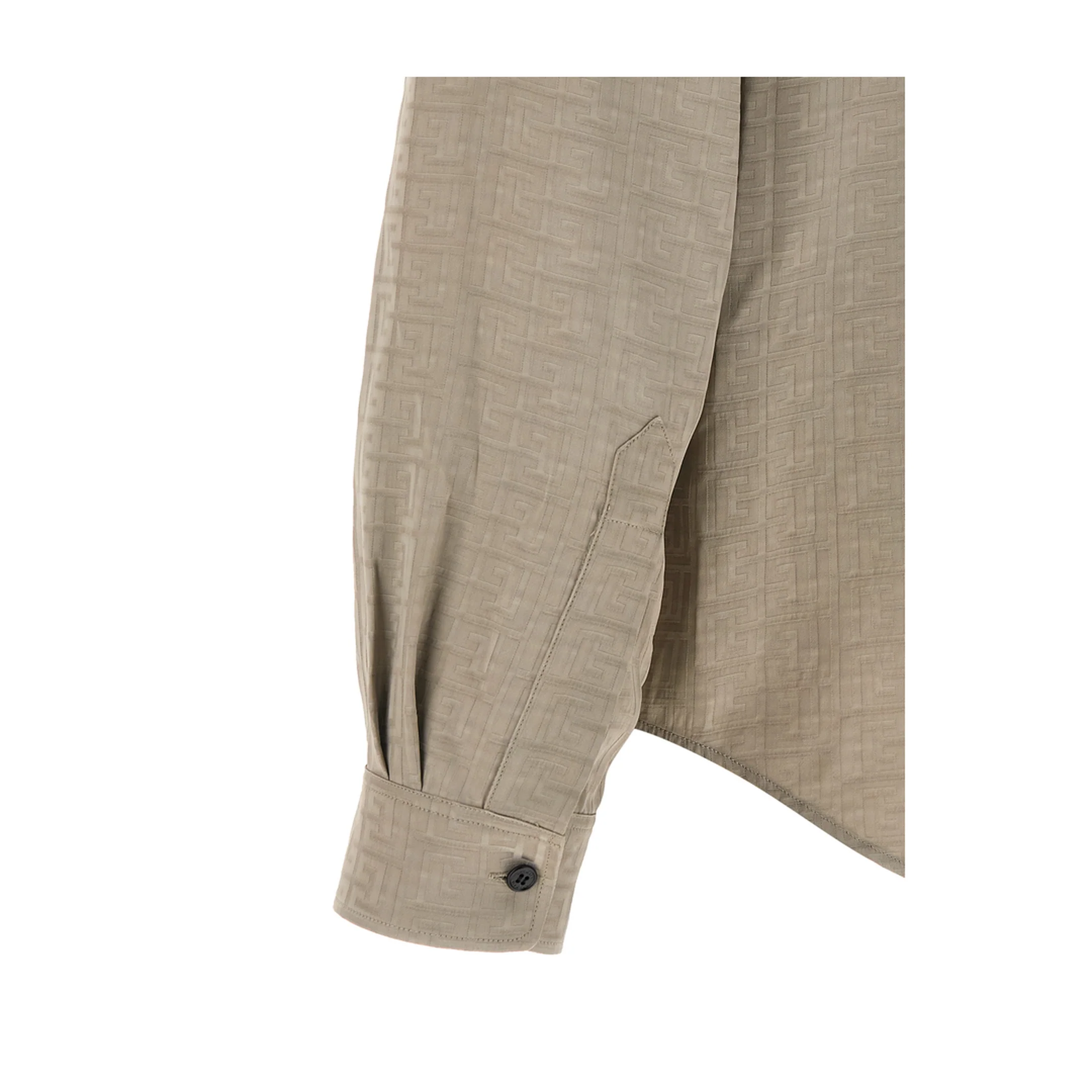 Jacquard Monogram Shirt Natural - Image 4