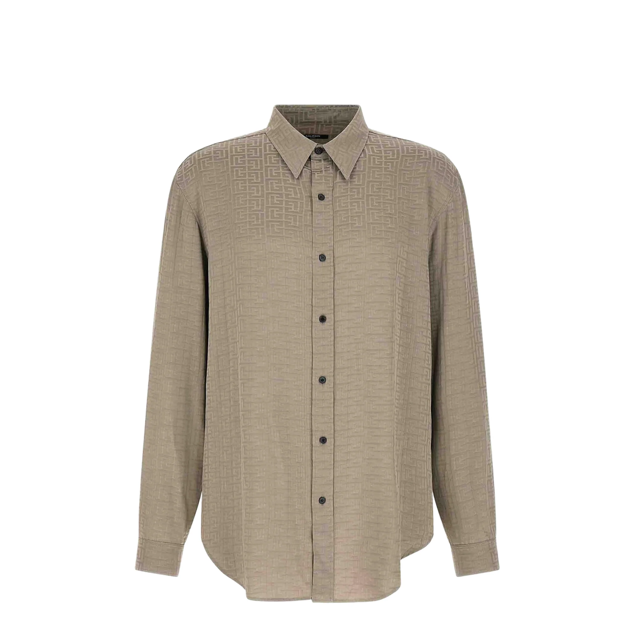 Jacquard Monogram Shirt Natural - Image 5