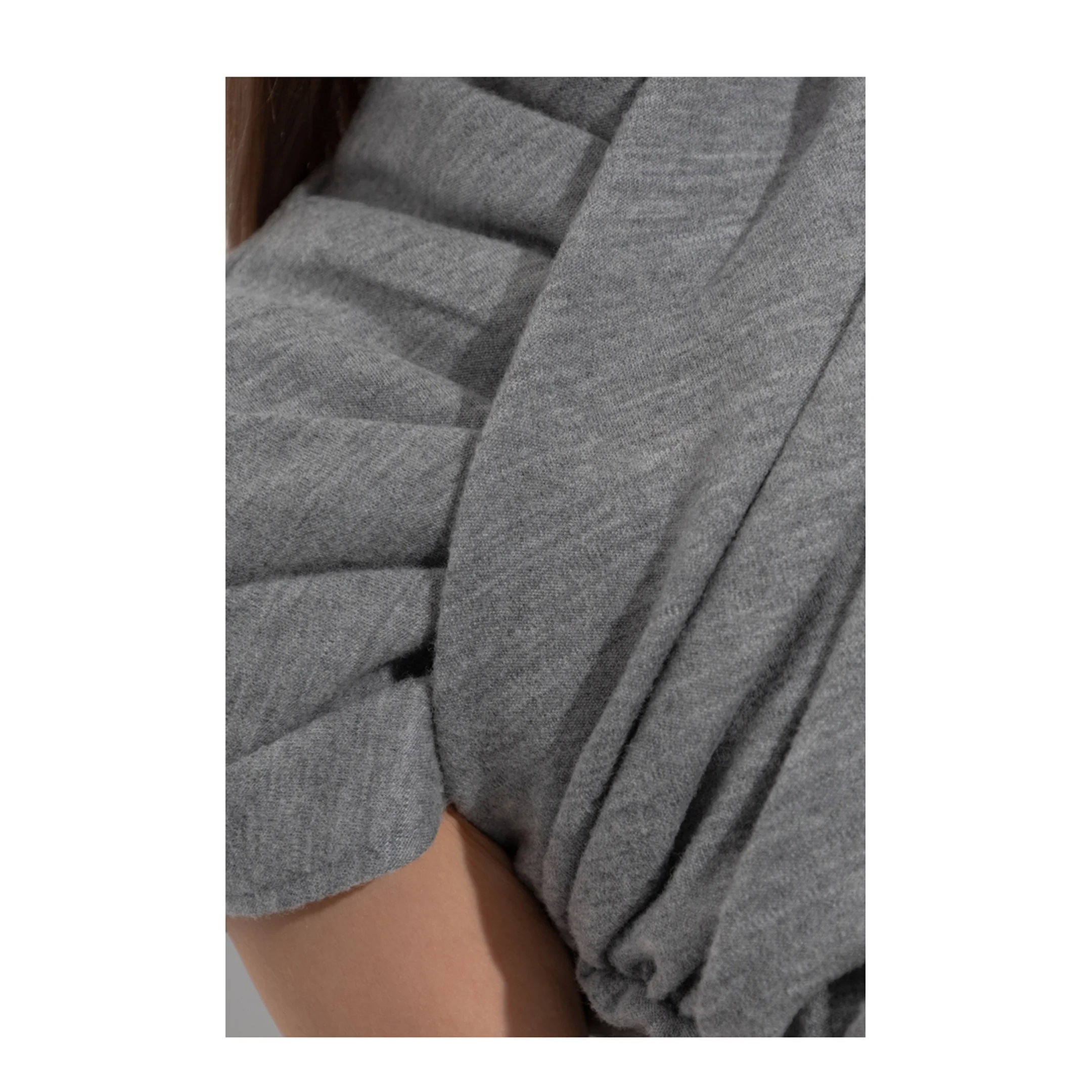Draped Cotton Knit Top - Image 5