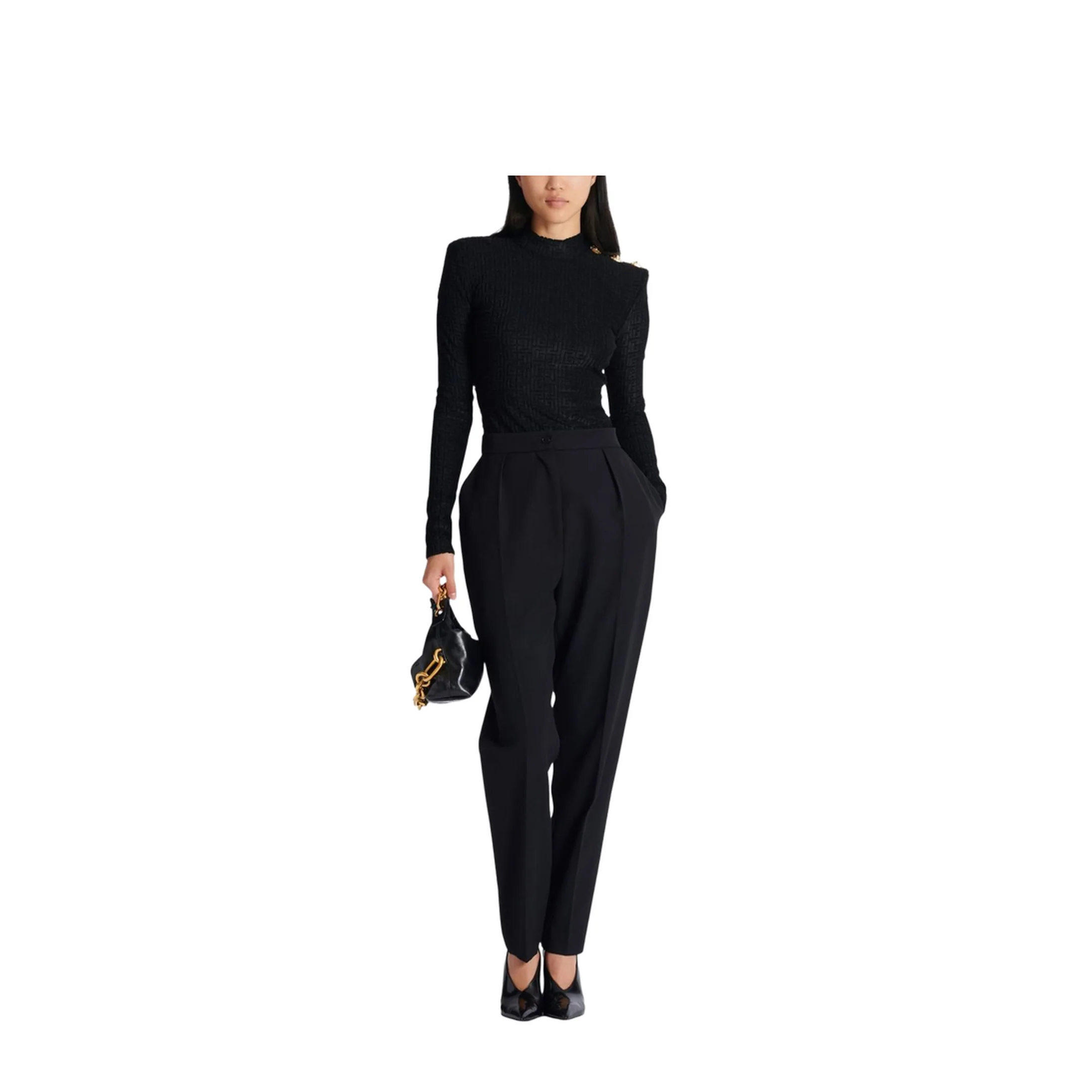 Knitted Sweater Black - Image 5