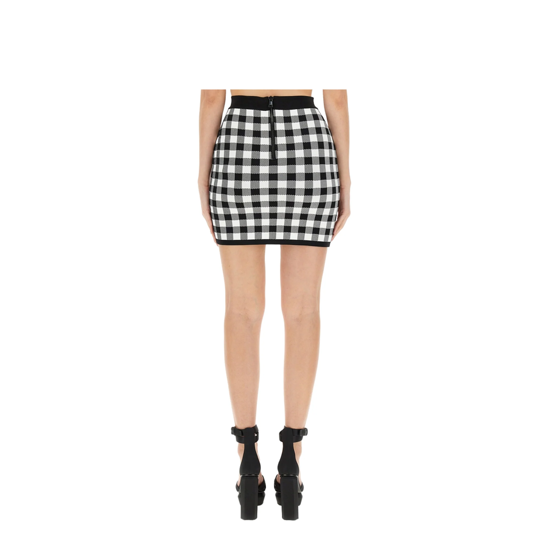 Logo Button Vichy Skirt - Image 4