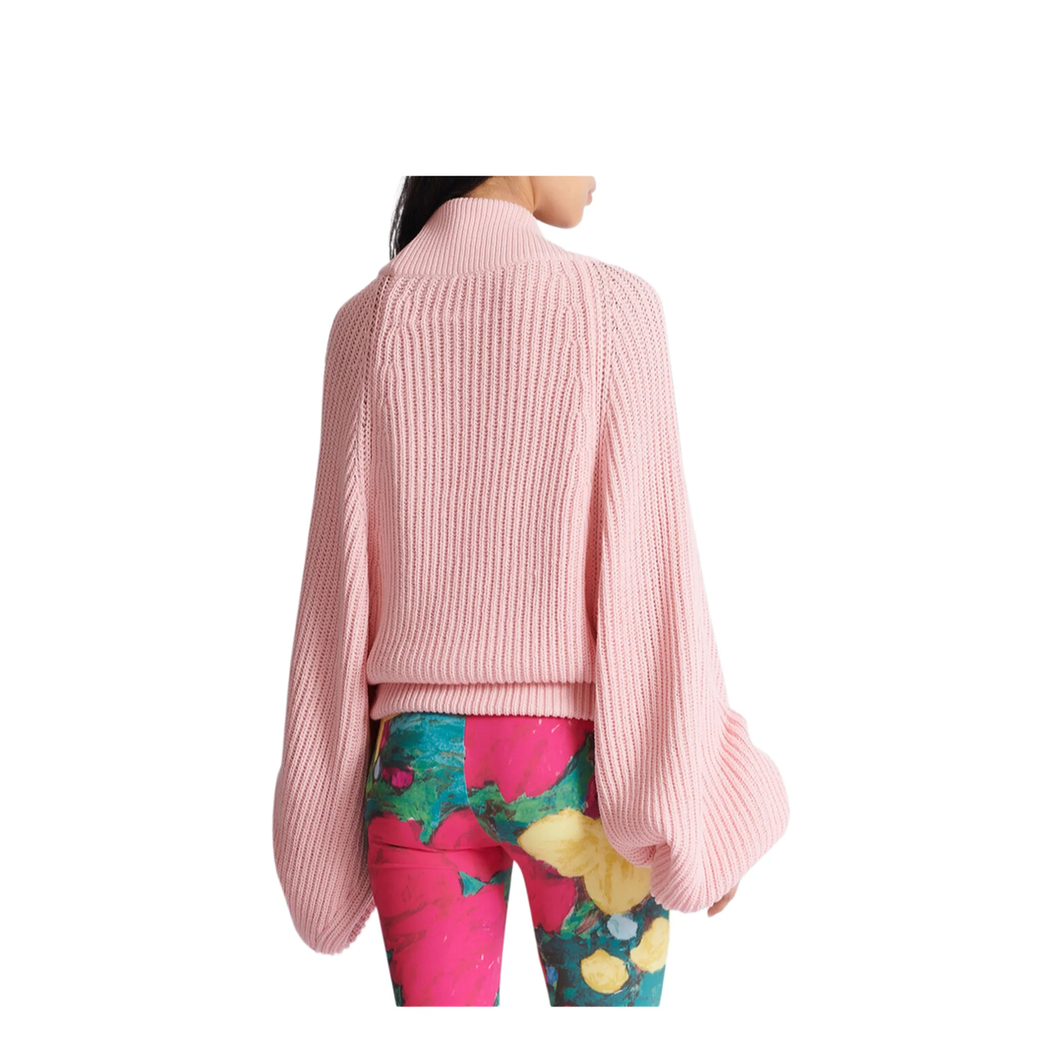 Women's Loose Fit Sweater Pink - Image 5