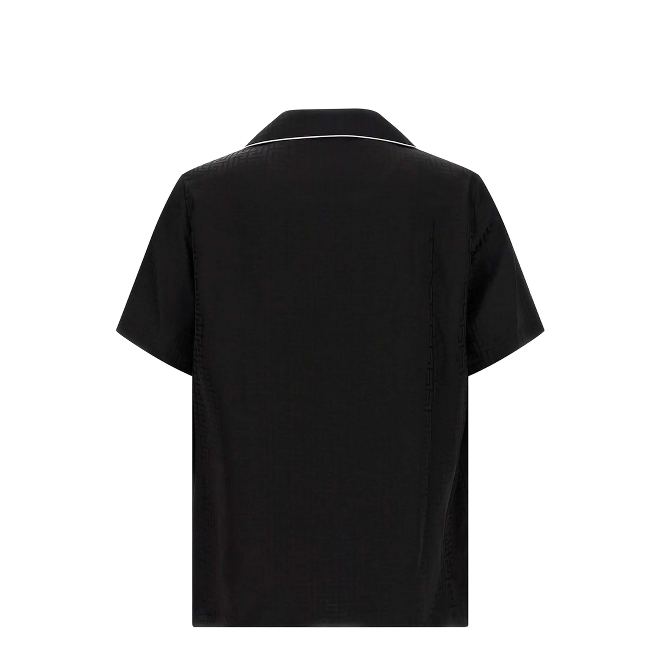 Varsity Pyjama Shirt Black - Image 2