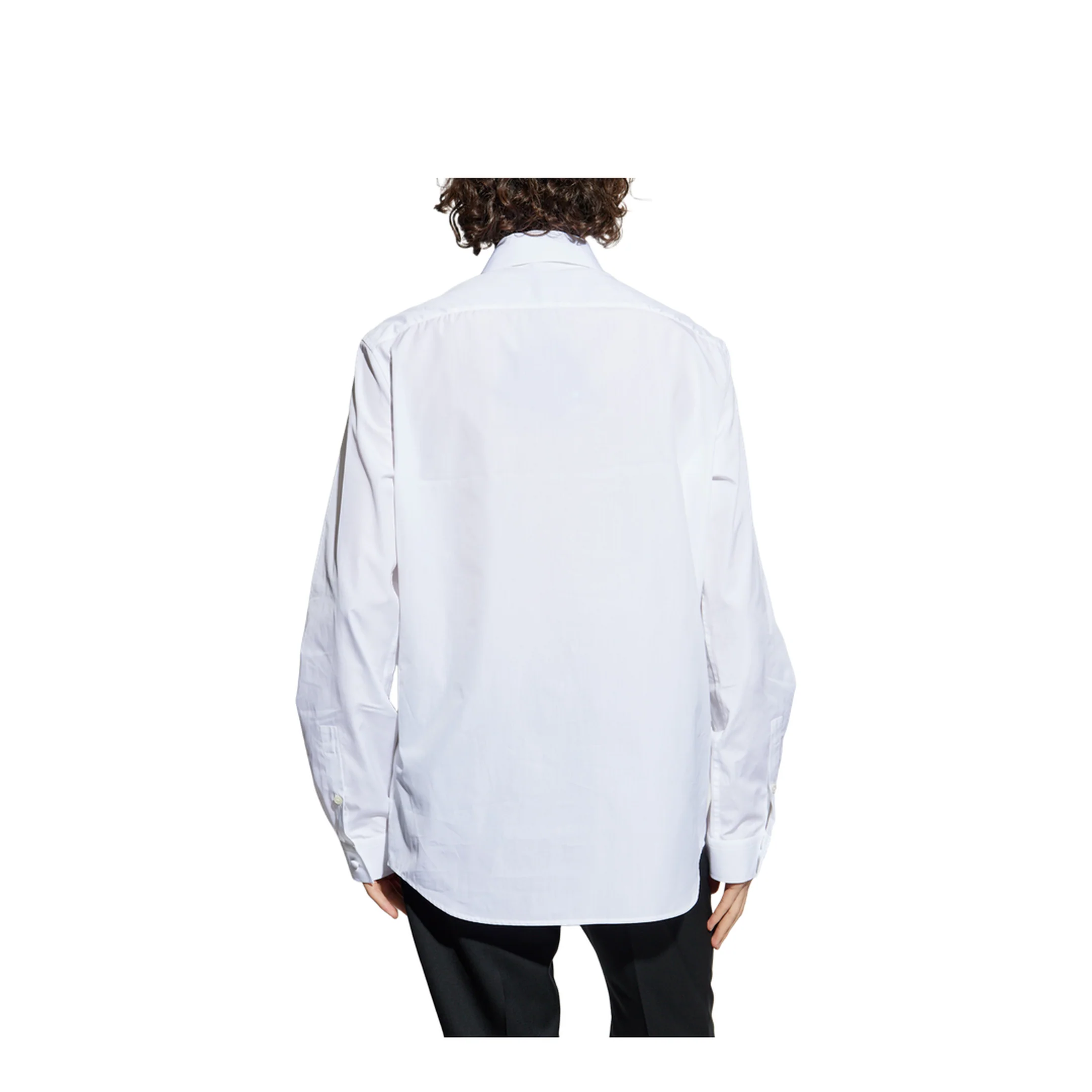 Écusson Embroidered Shirt Poplin White - Image 4