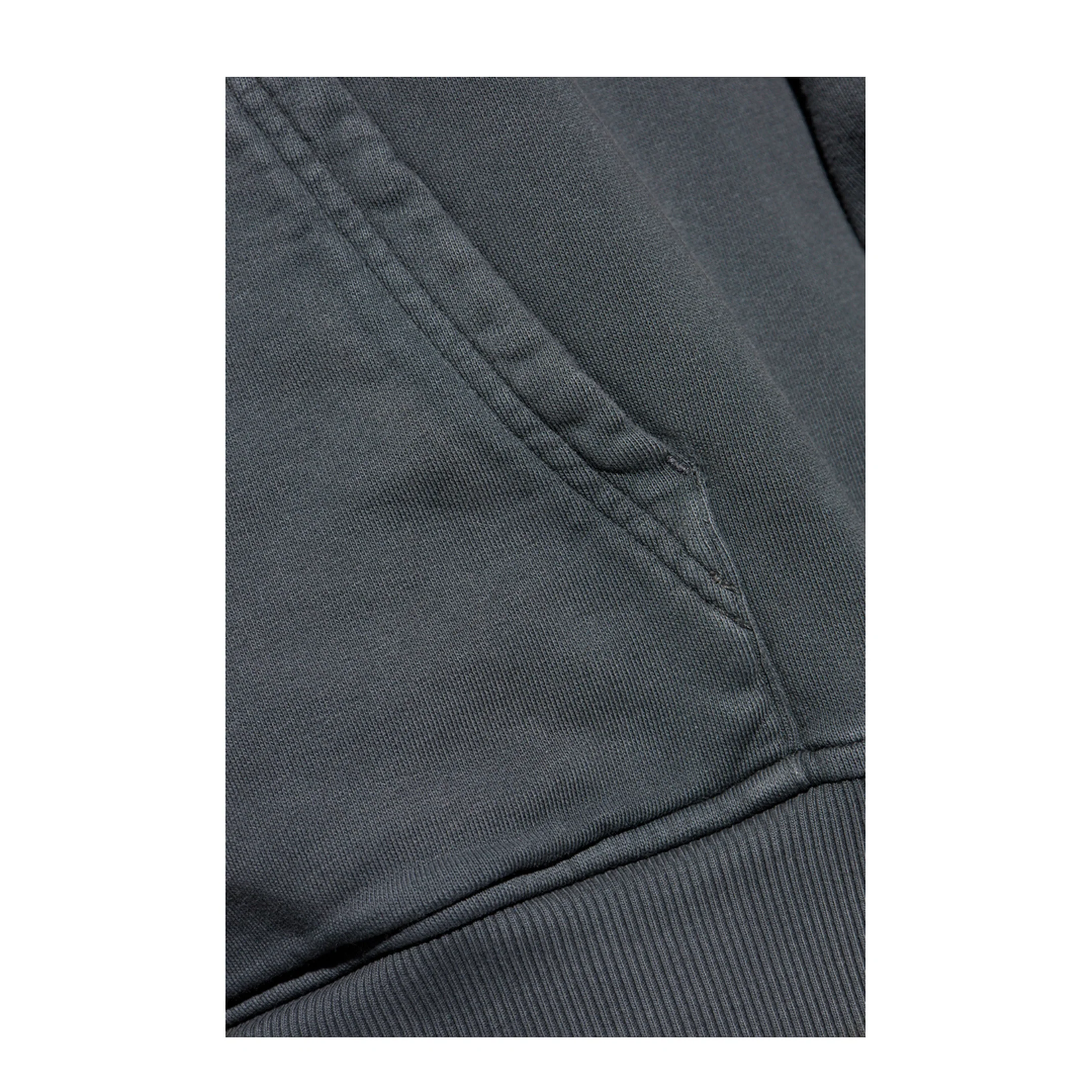 Vintage Embroidered Hoodie Grey - Image 5