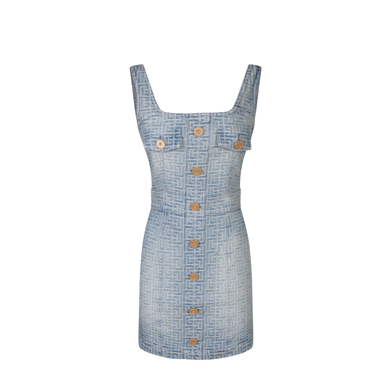Mini Denim Dress - Image 5