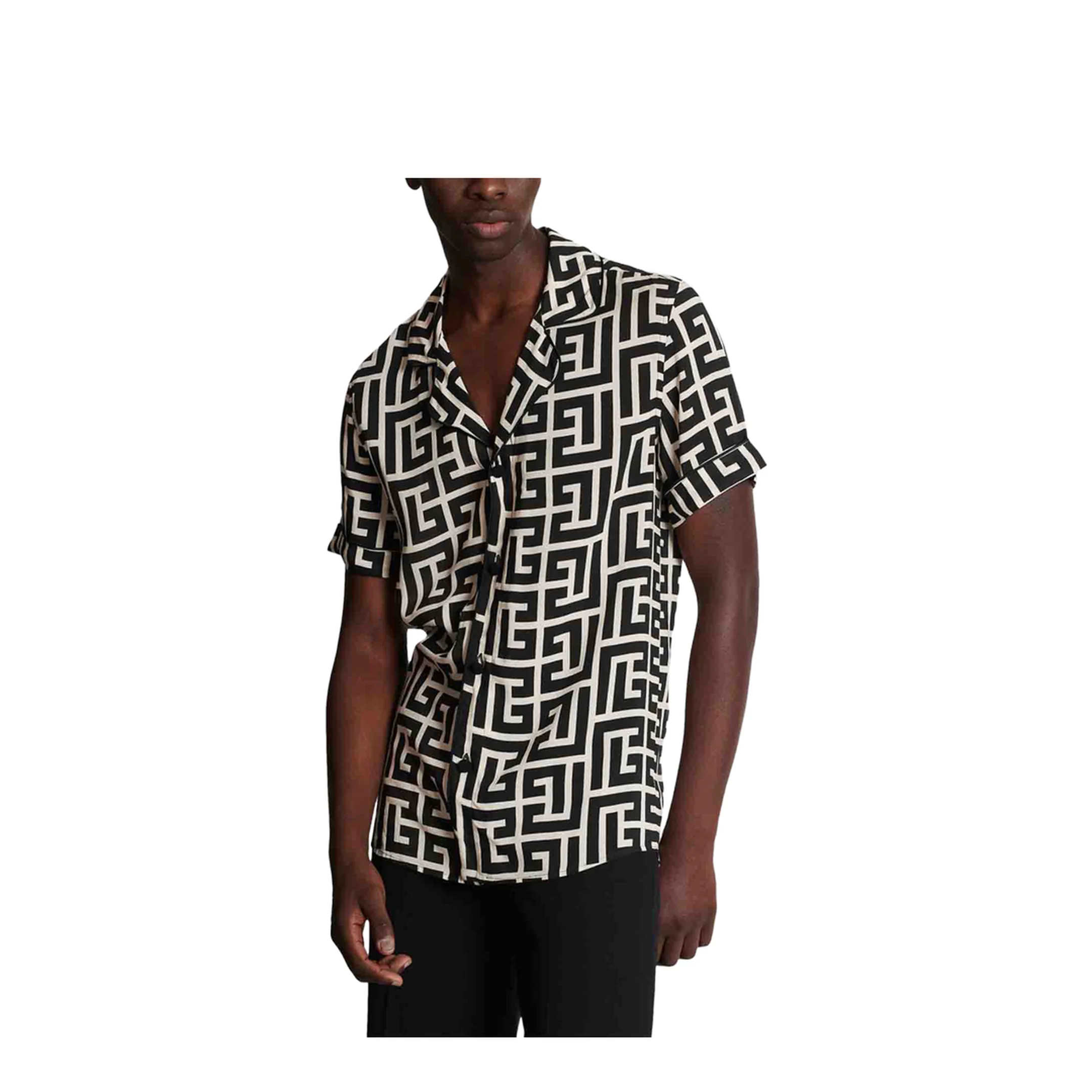 Monogram Print Pajama Shirt - Image 2