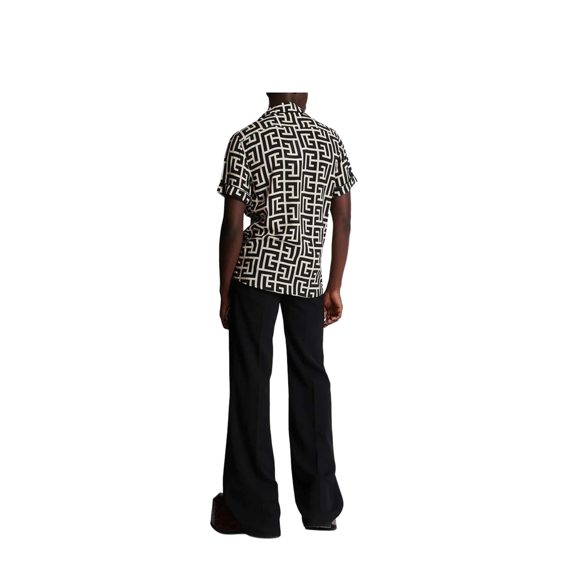 Monogram Print Pajama Shirt - Image 3