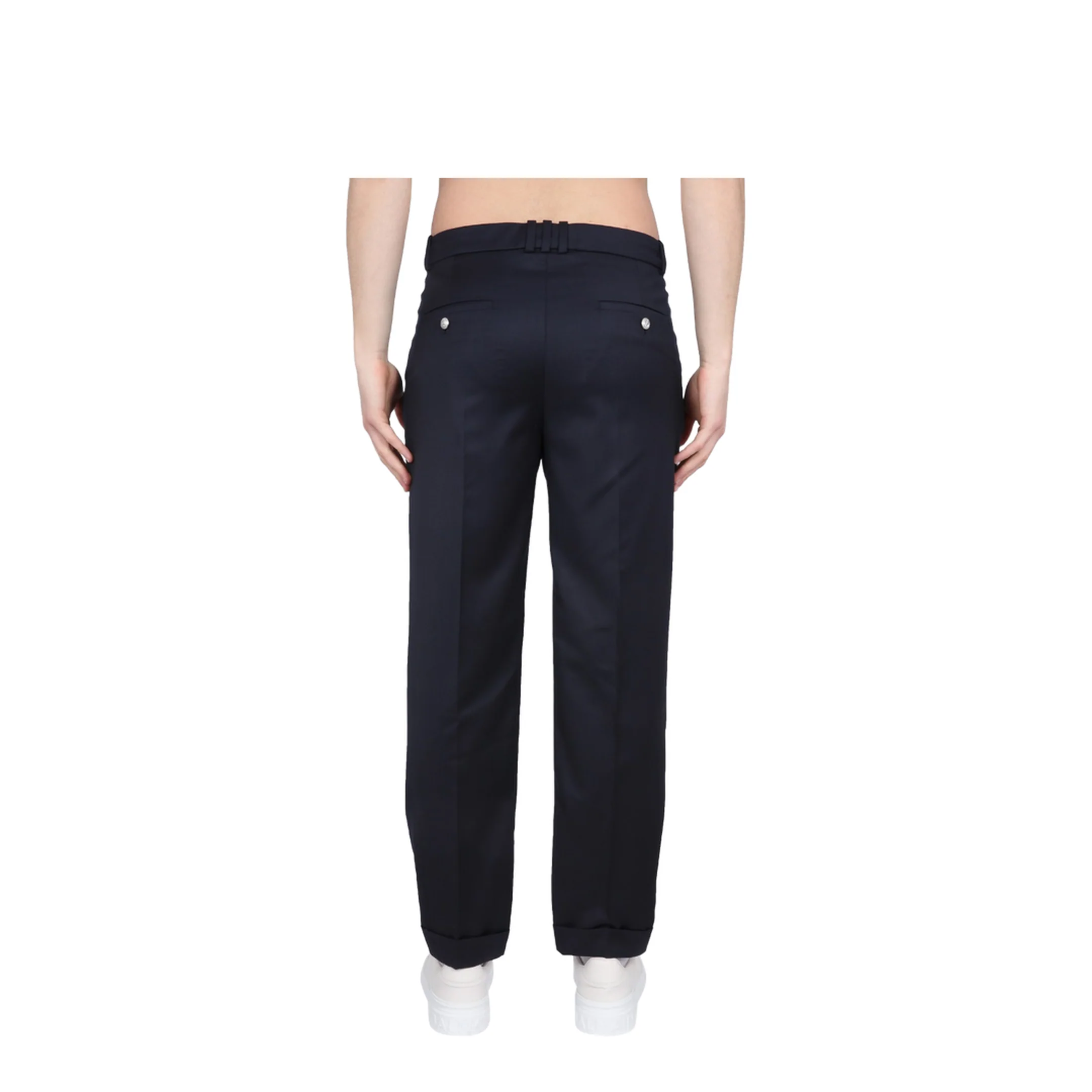 Pleated Wool Trousers - Image 3
